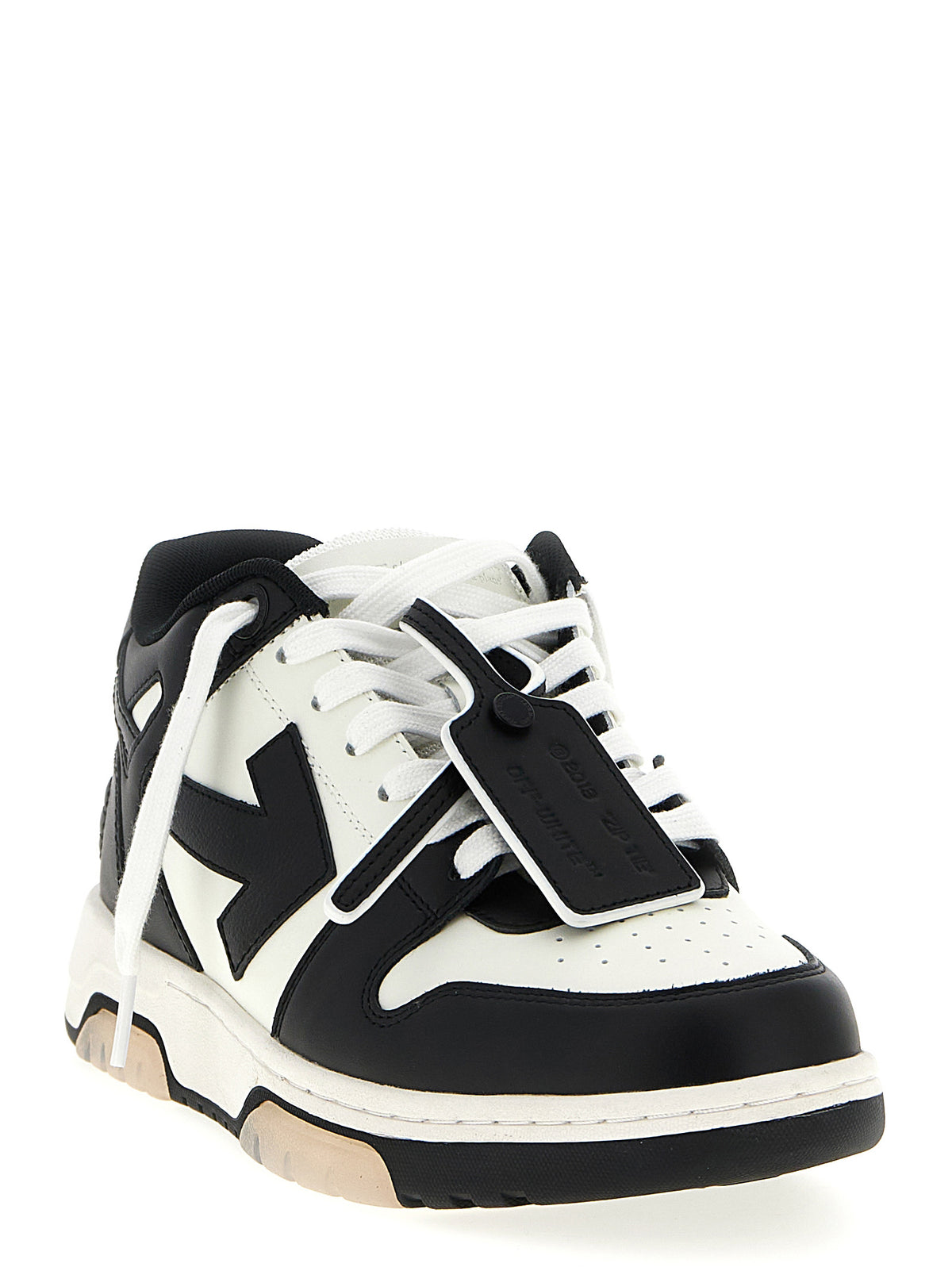 Off-White Bicolor Calfskin Low Top Sneakers