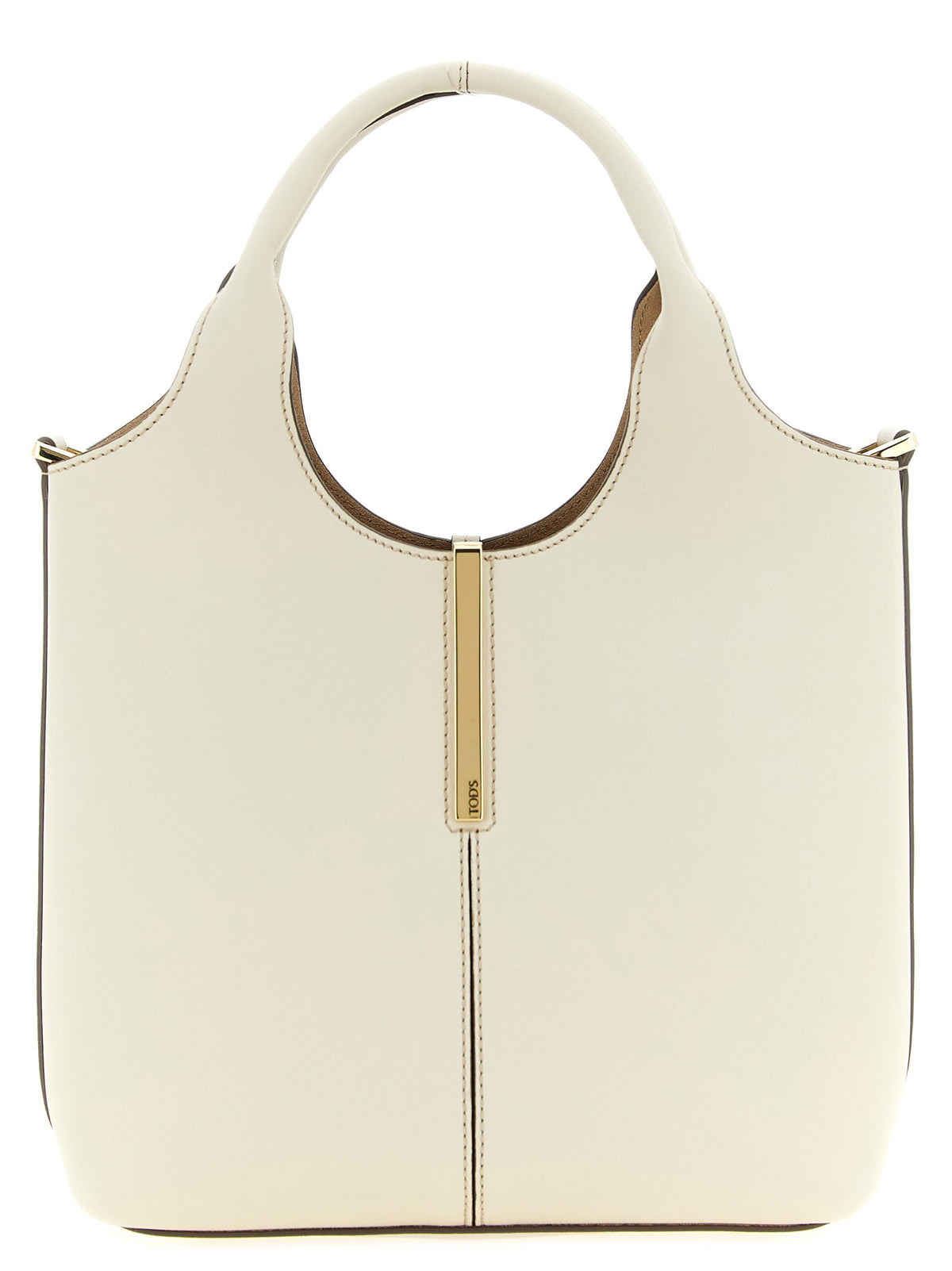 Tod's White Calfskin Tote Bag