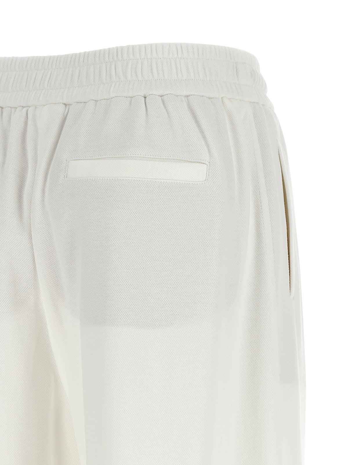 Brunello Cucinelli White Cotton Joggers (Workout Pants)