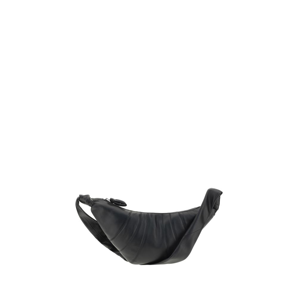 Lemaire Black Calf Leather Bos Taurus Shoulder Bag
