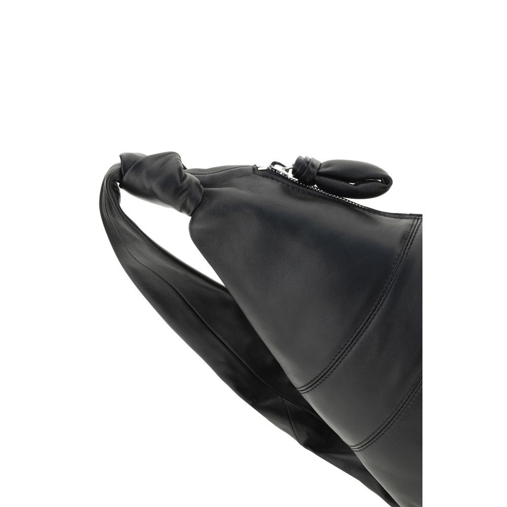 Lemaire Black Calf Leather Bos Taurus Shoulder Bag