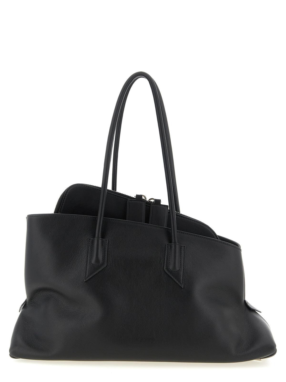 The Attico Black Calfskin Shoulder Bag
