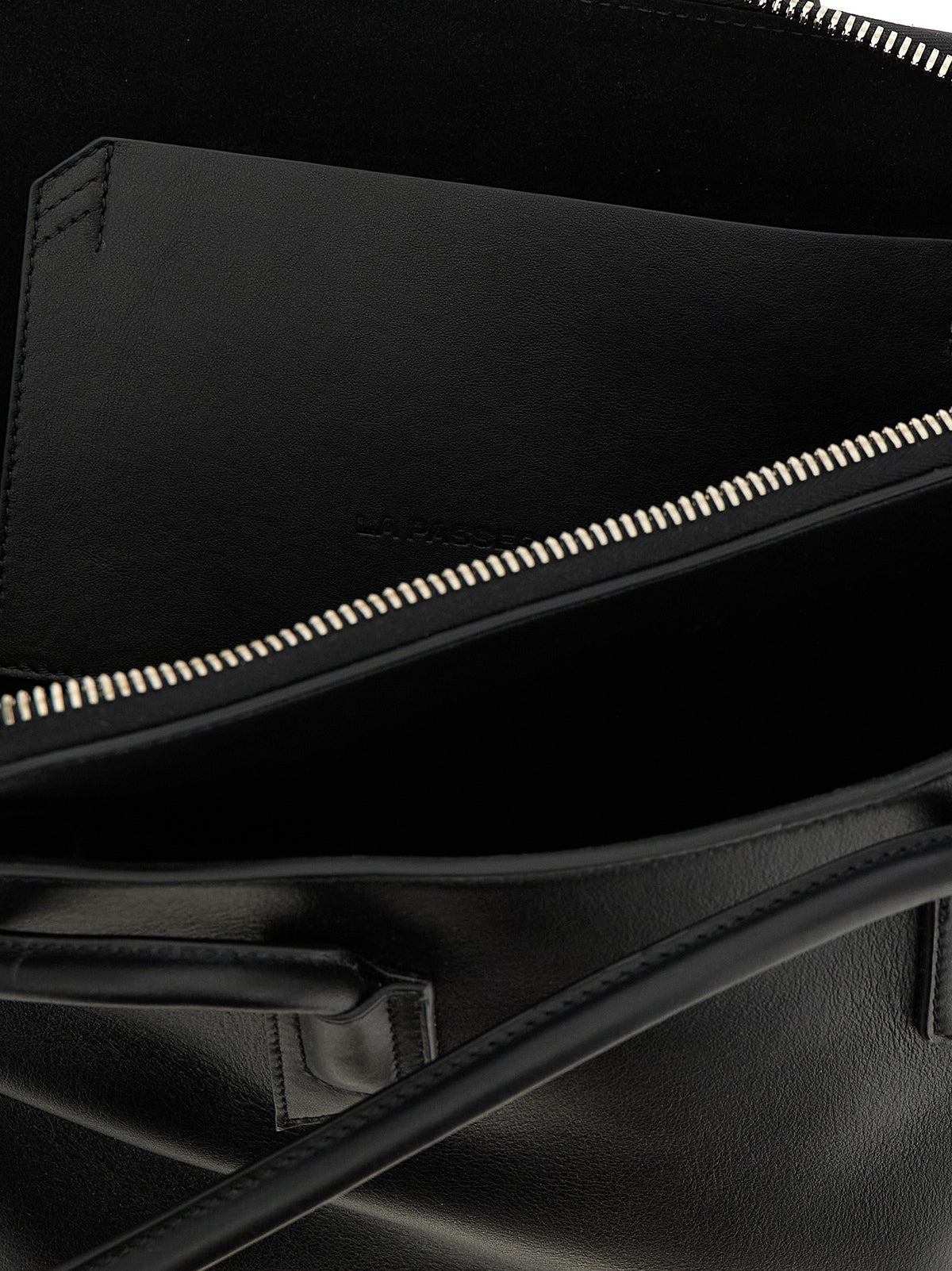 The Attico Black Calfskin Shoulder Bag