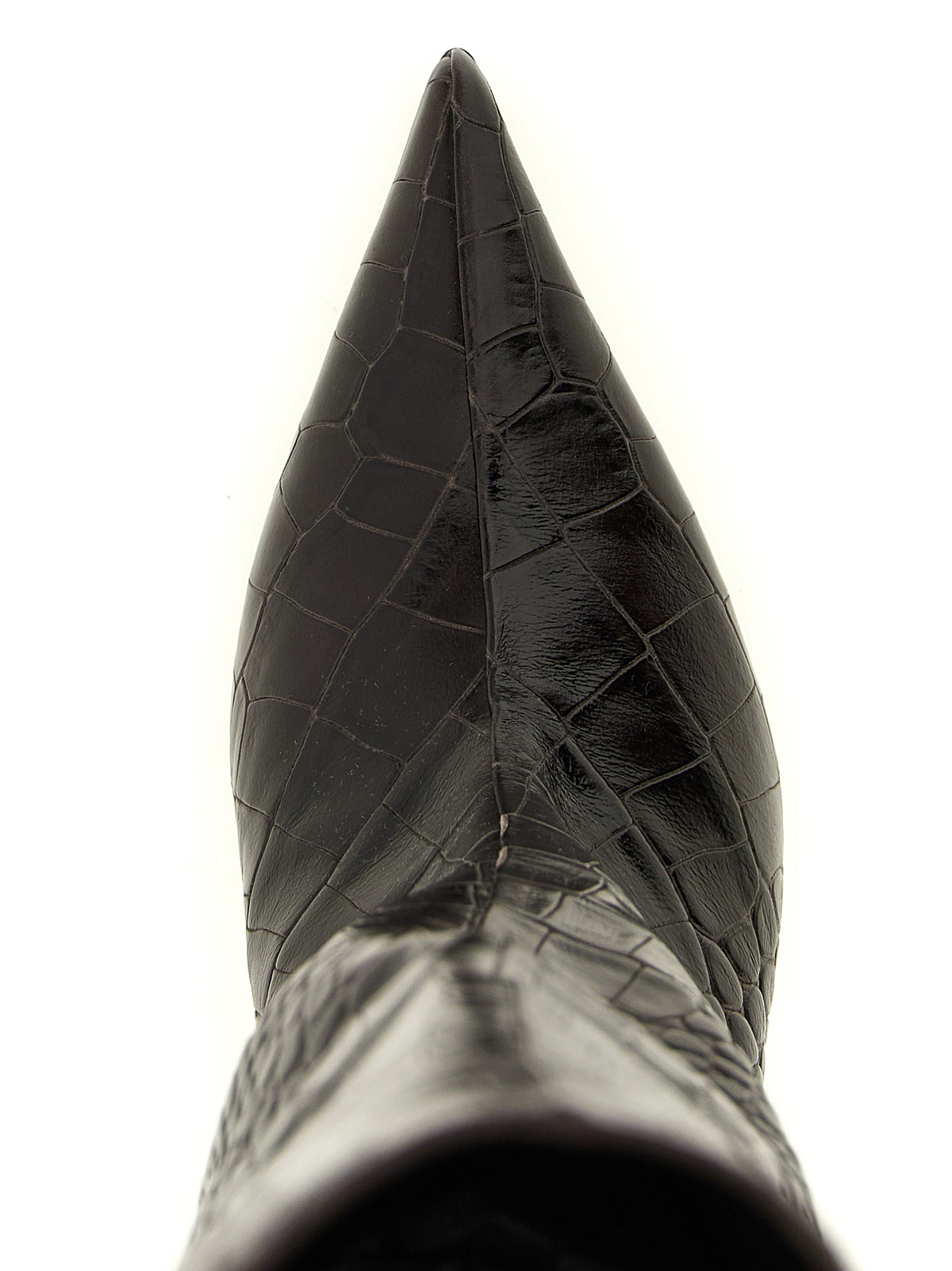 The Attico Brown Bovine Leather Over The Knee