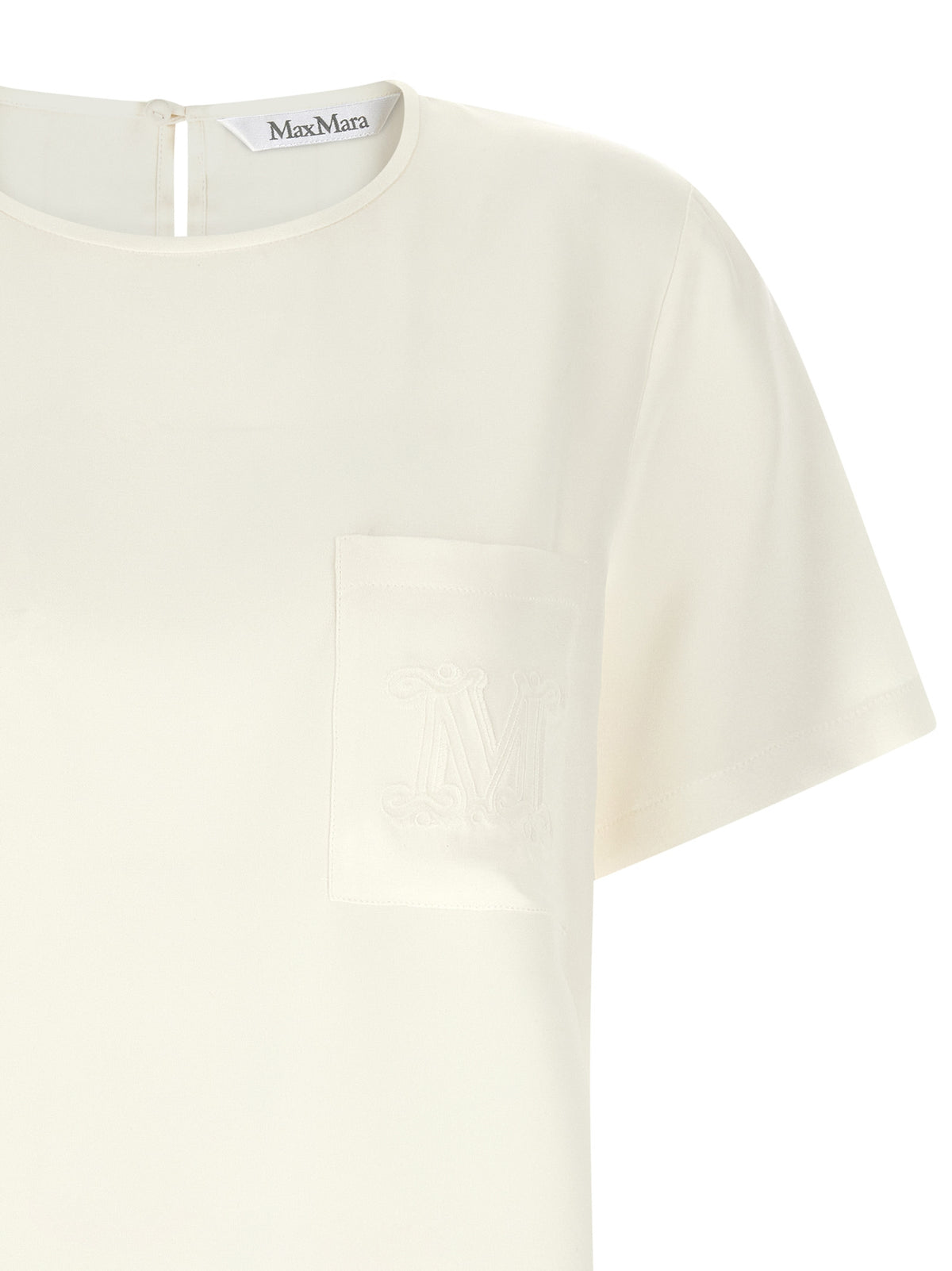 Max Mara White Silk Blouse