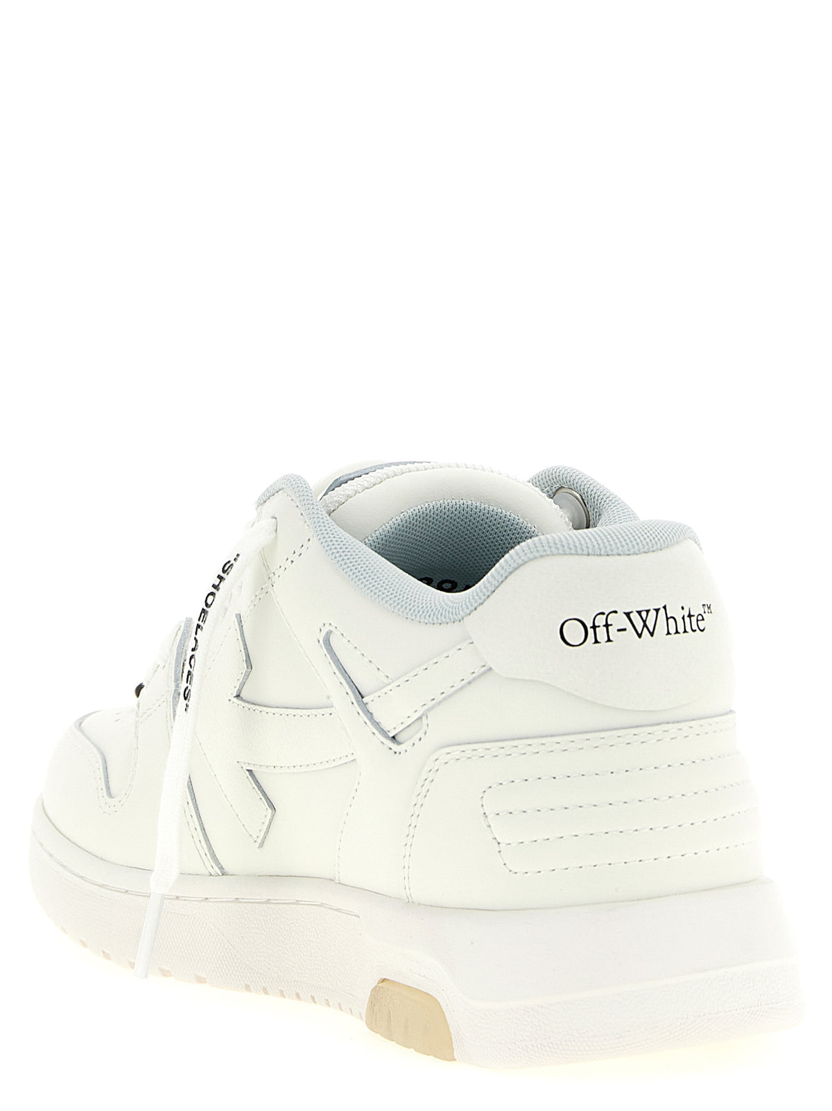 Off-White Bicolor Calfskin Athletic Sneakers