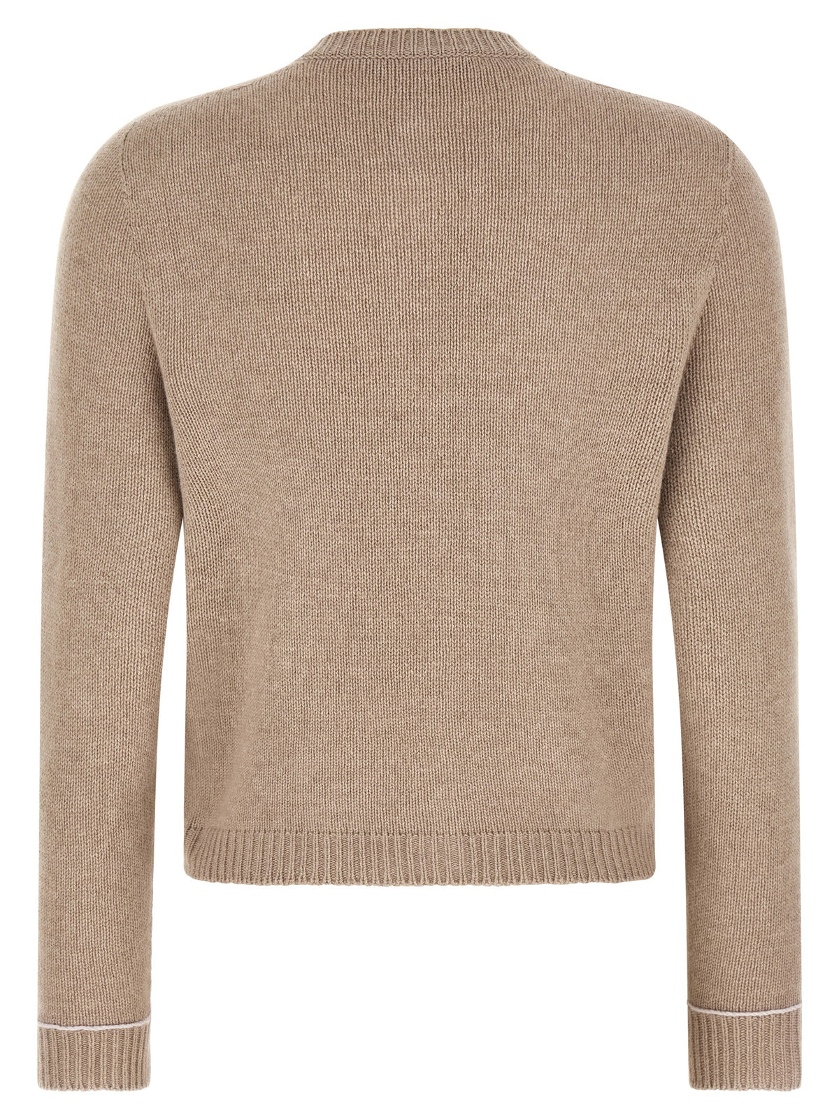 Fabiana Filippi Beige Virgin Wool Cardigan