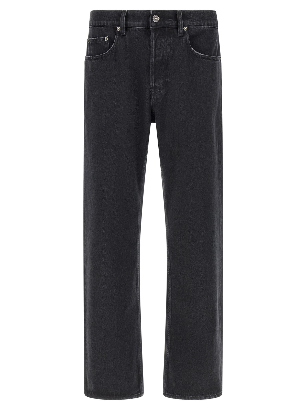 Golden Goose Black Cotton Straight-Leg Jeans
