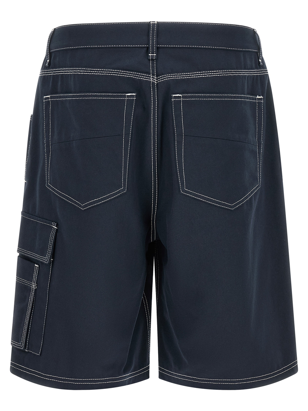 Fendi Blue Cotton Bermuda Shorts