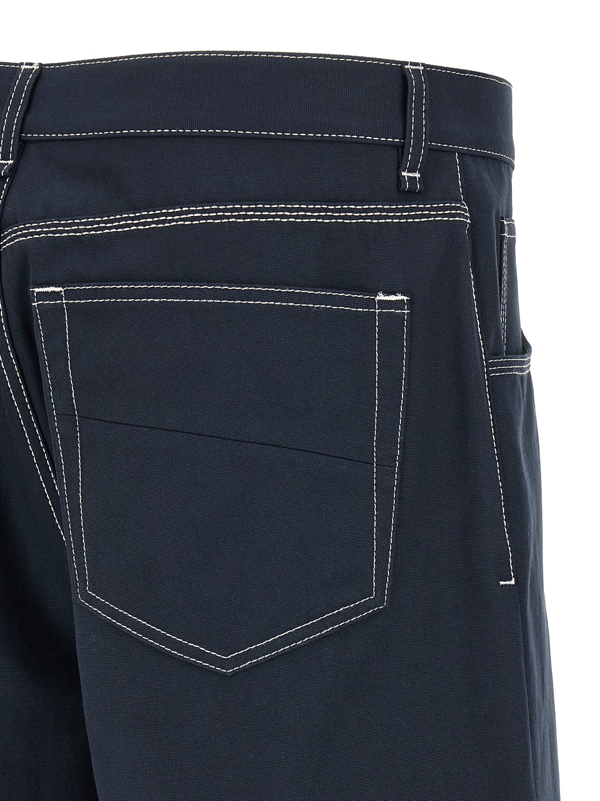 Fendi Blue Cotton Bermuda Shorts