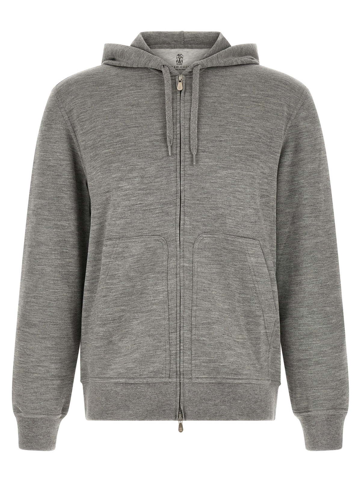 Brunello Cucinelli Gray Cashmere Sweatshirt