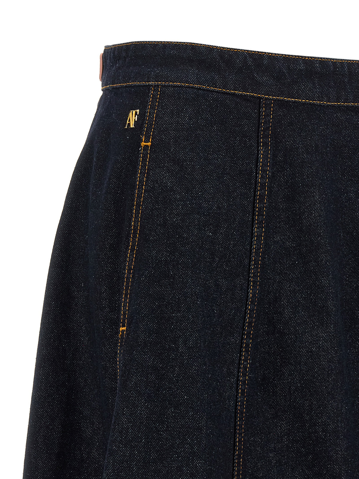 Alberta Ferretti Blue Cotton Mini Skirt