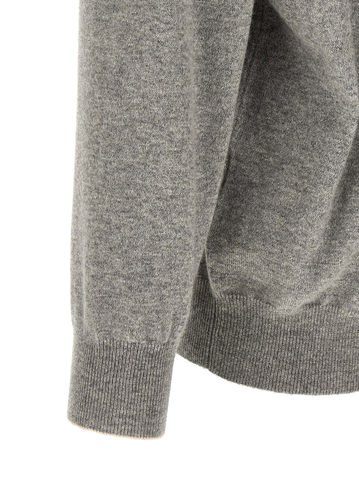 Brunello Cucinelli Gray Cashmere Cardigan