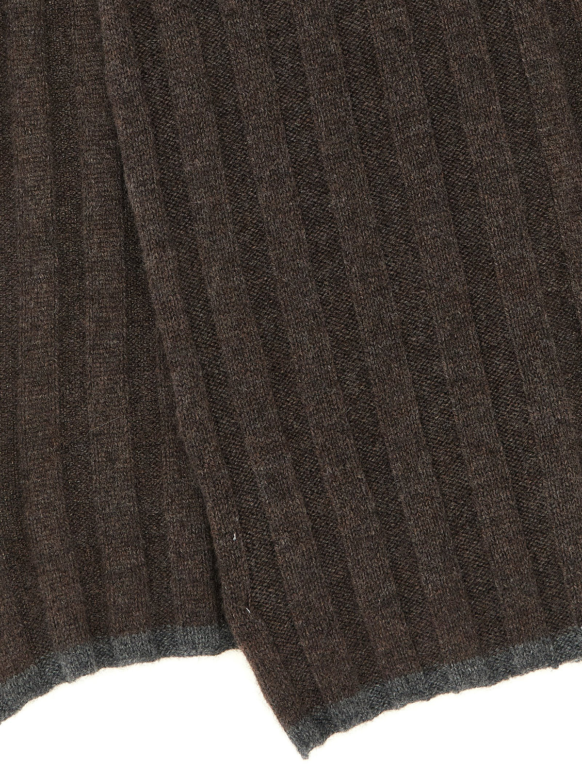 Brunello Cucinelli Brown Cashmere Scarf