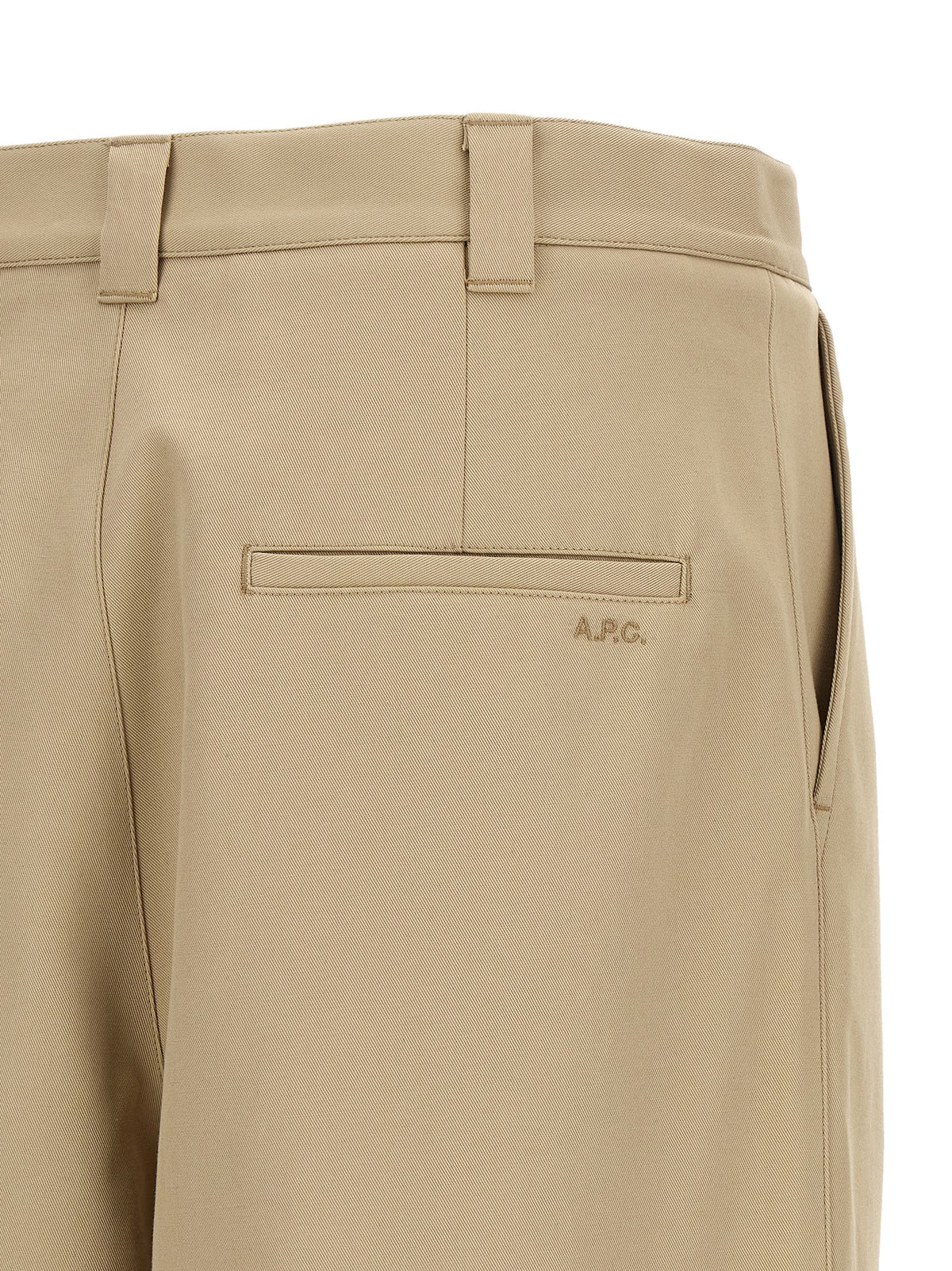 A.P.C. Beige Cotton Casual Pants