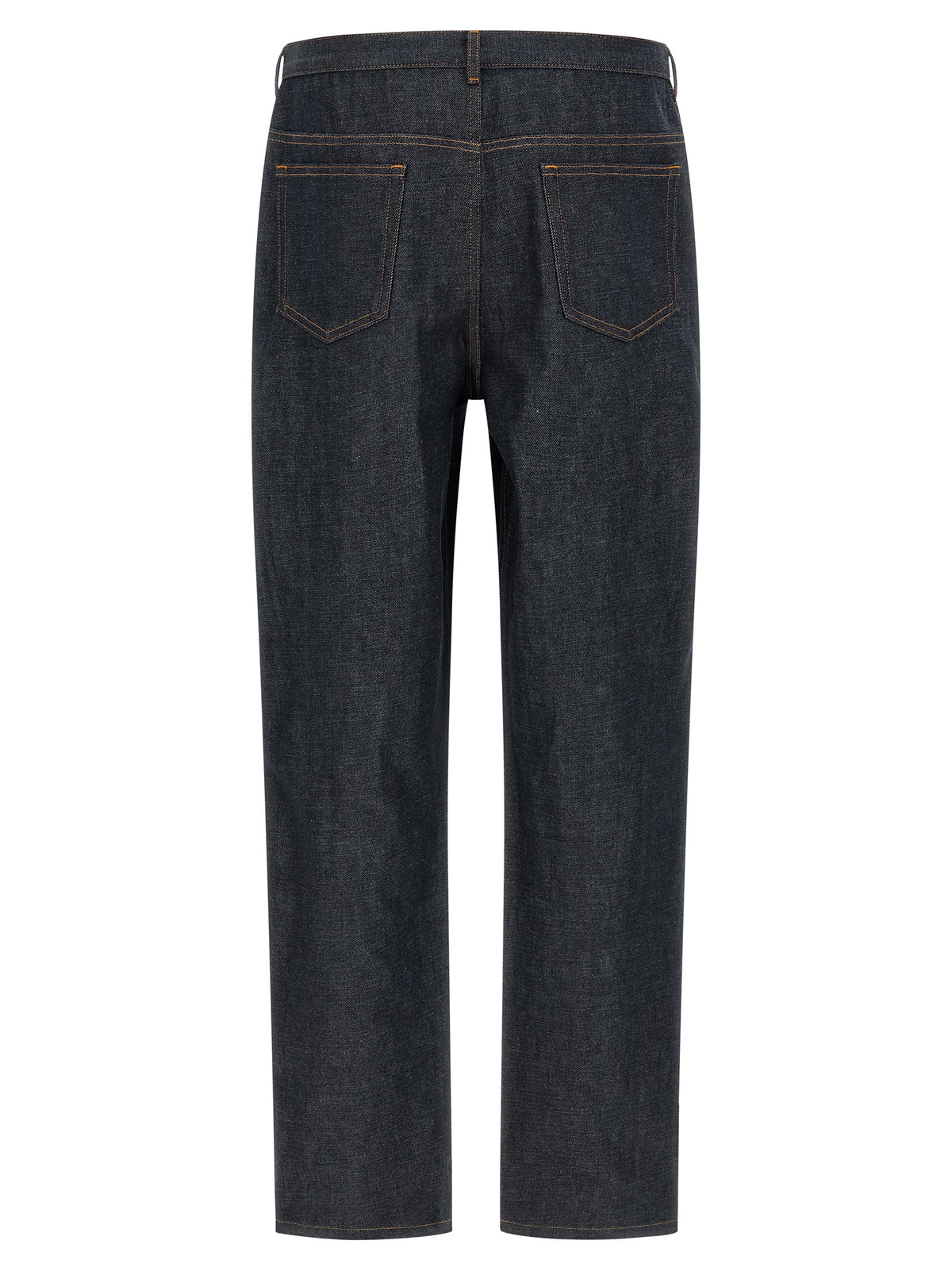 A.P.C. Blue Cotton Relaxed Fit Jeans