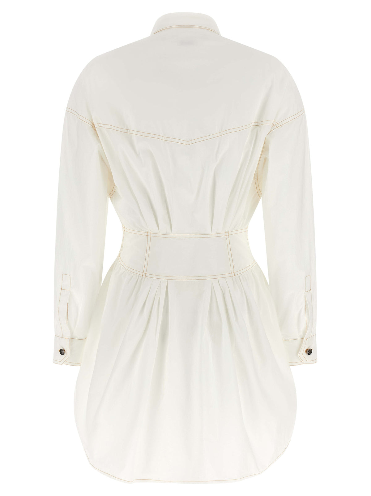 Versace White Cotton Short Dress