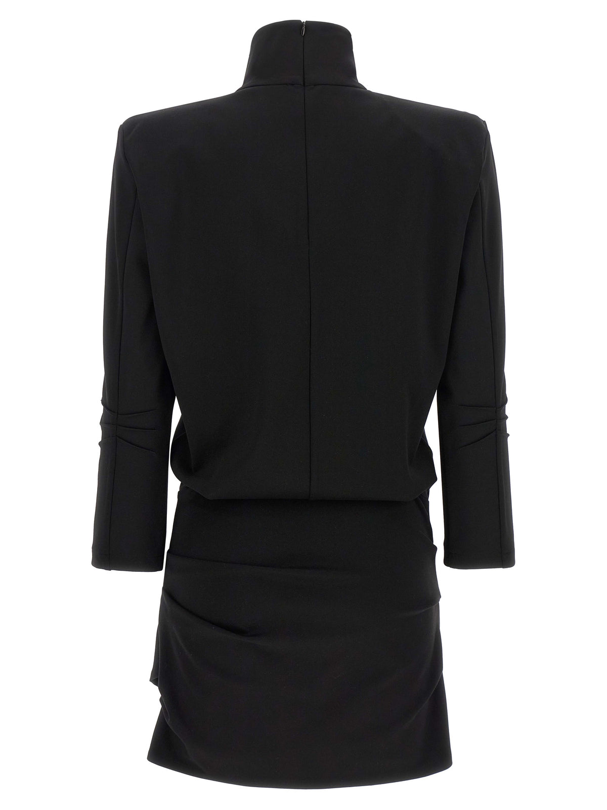 The Attico Black Viscose Short Dress