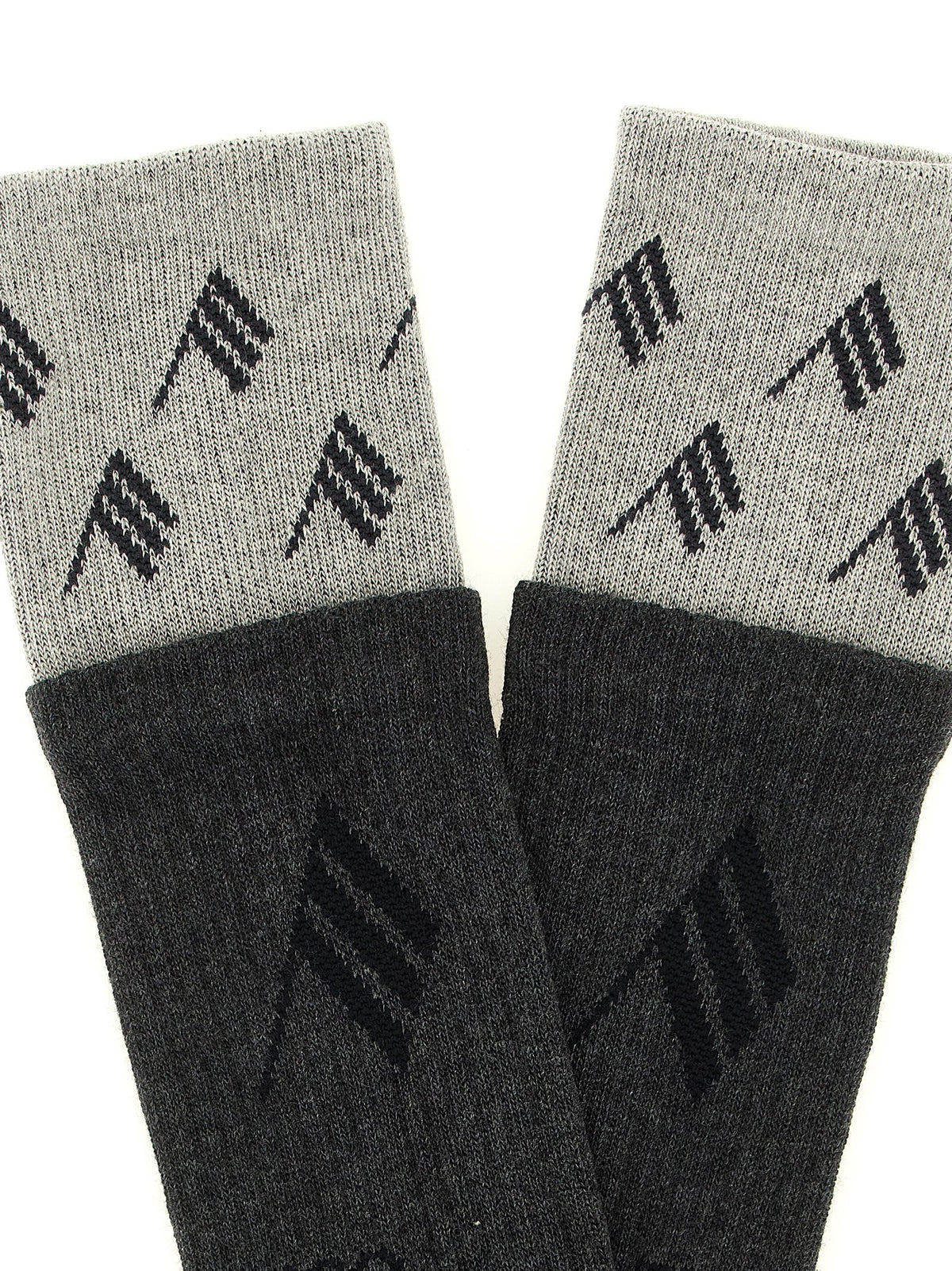 The Attico Gray Cotton Socks