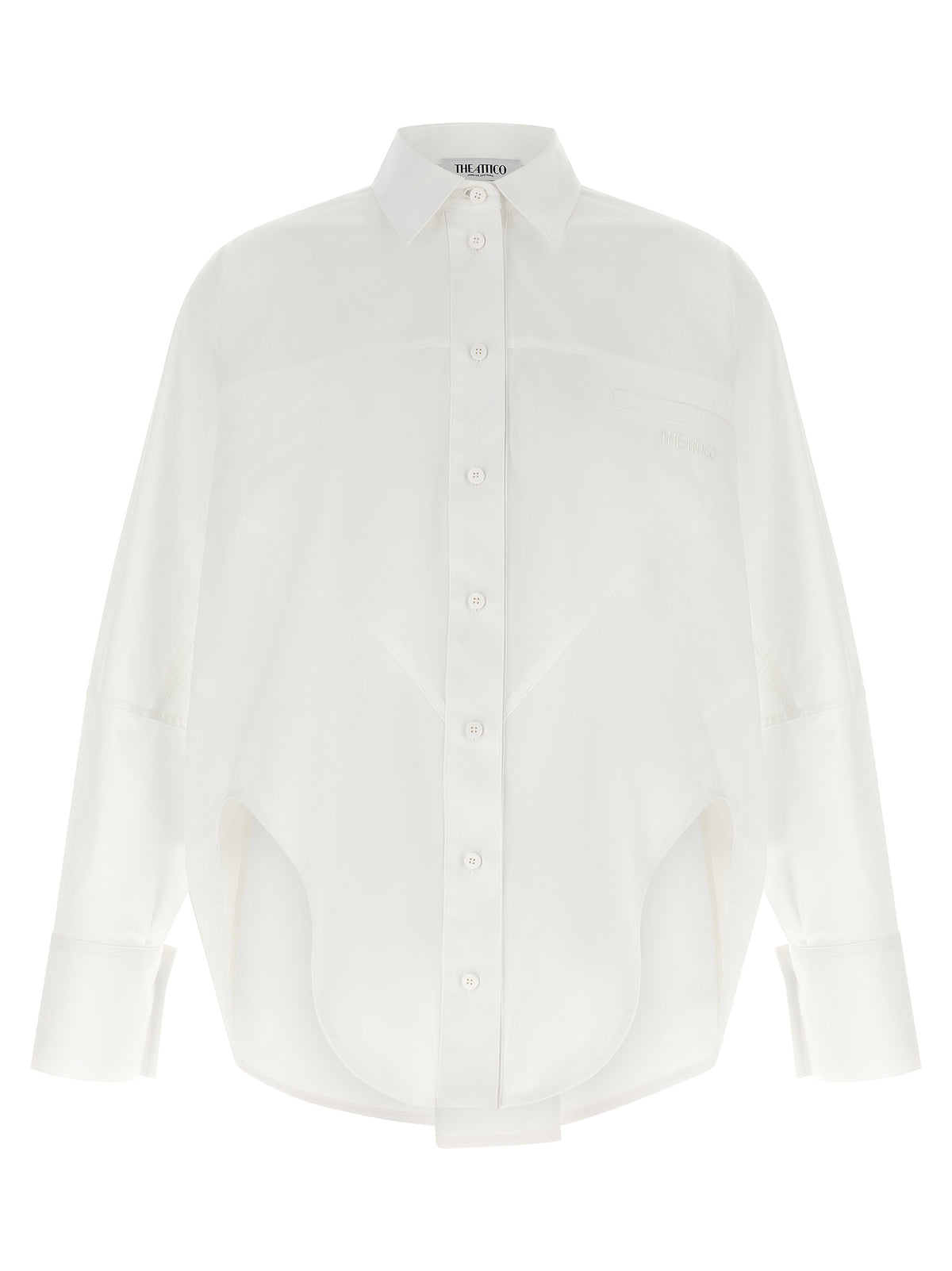The Attico White Cotton Blouse