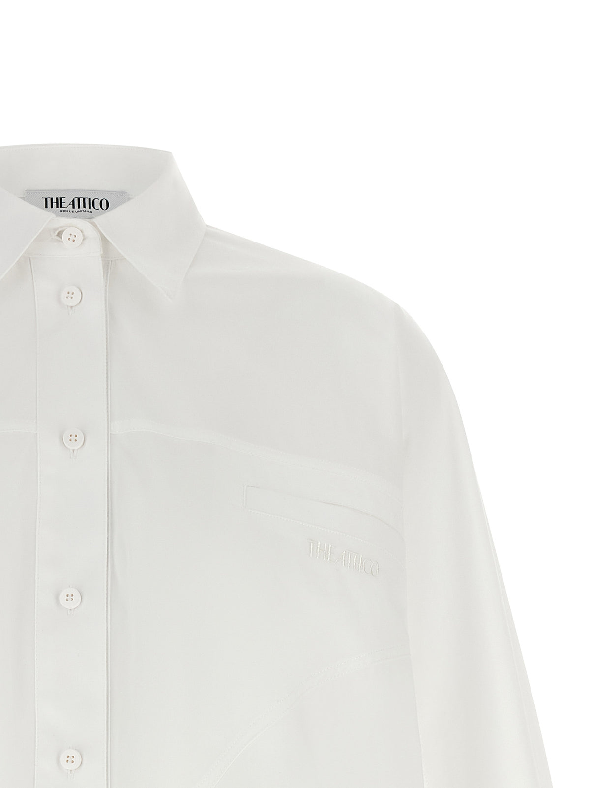 The Attico White Cotton Blouse