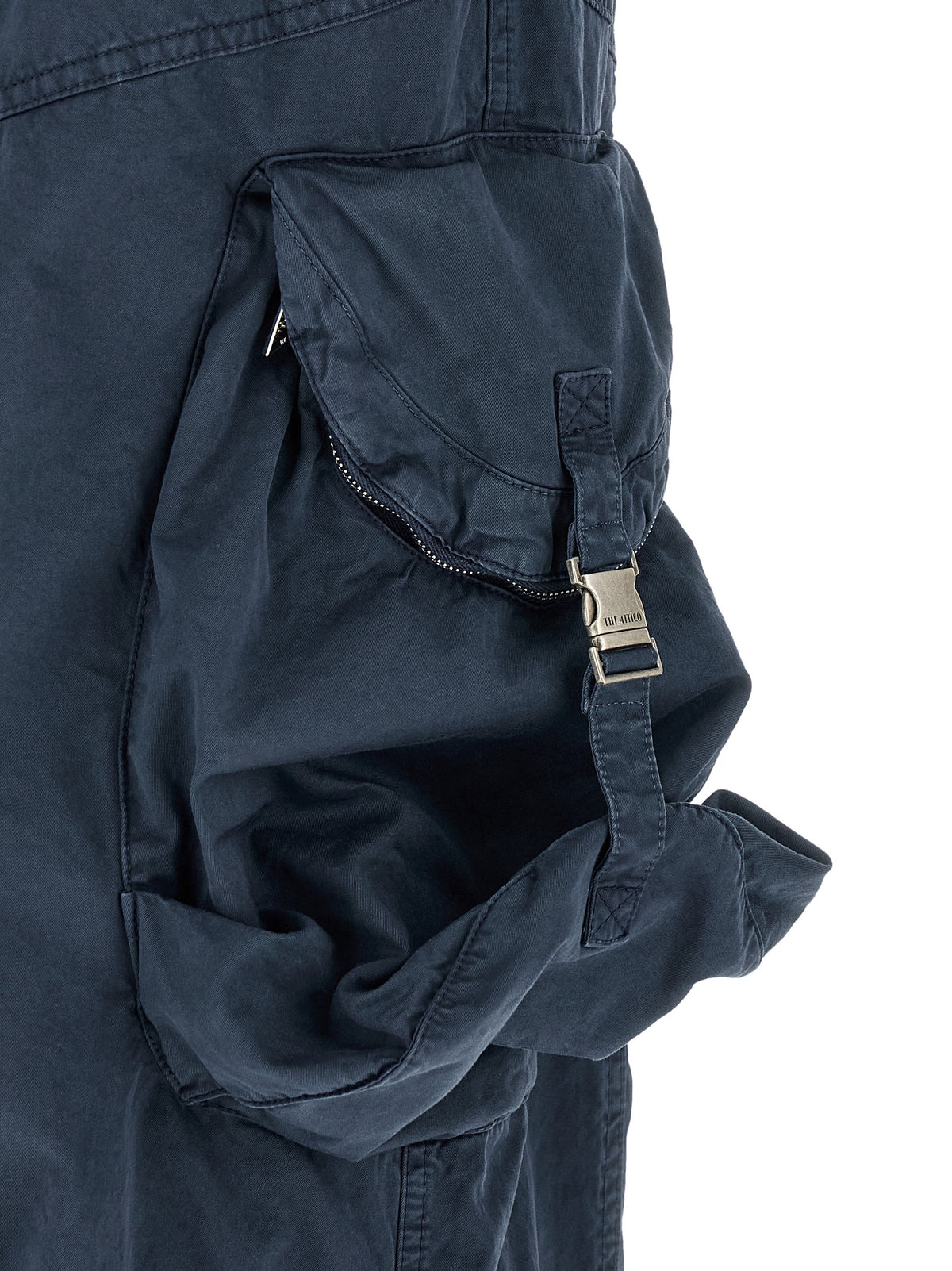 The Attico Blue Cotton Cargo Pants