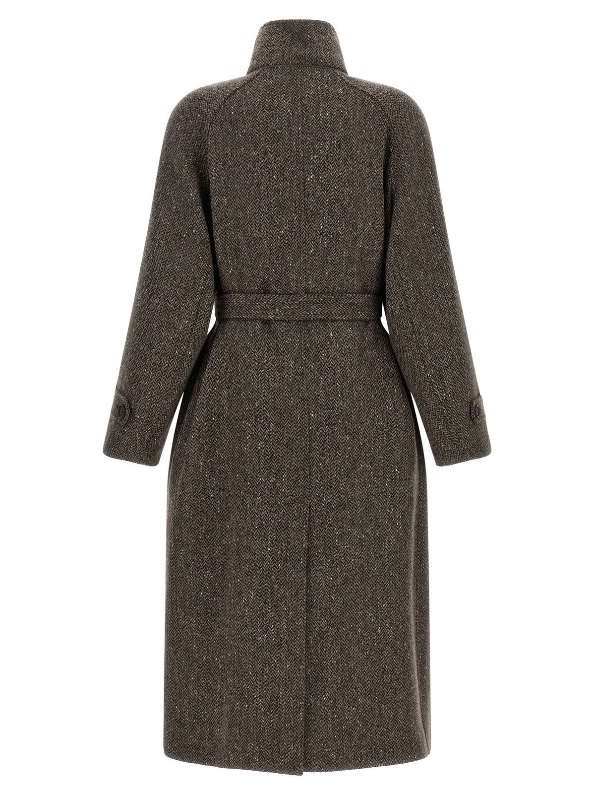 Brunello Cucinelli Brown Virgin Wool Coat
