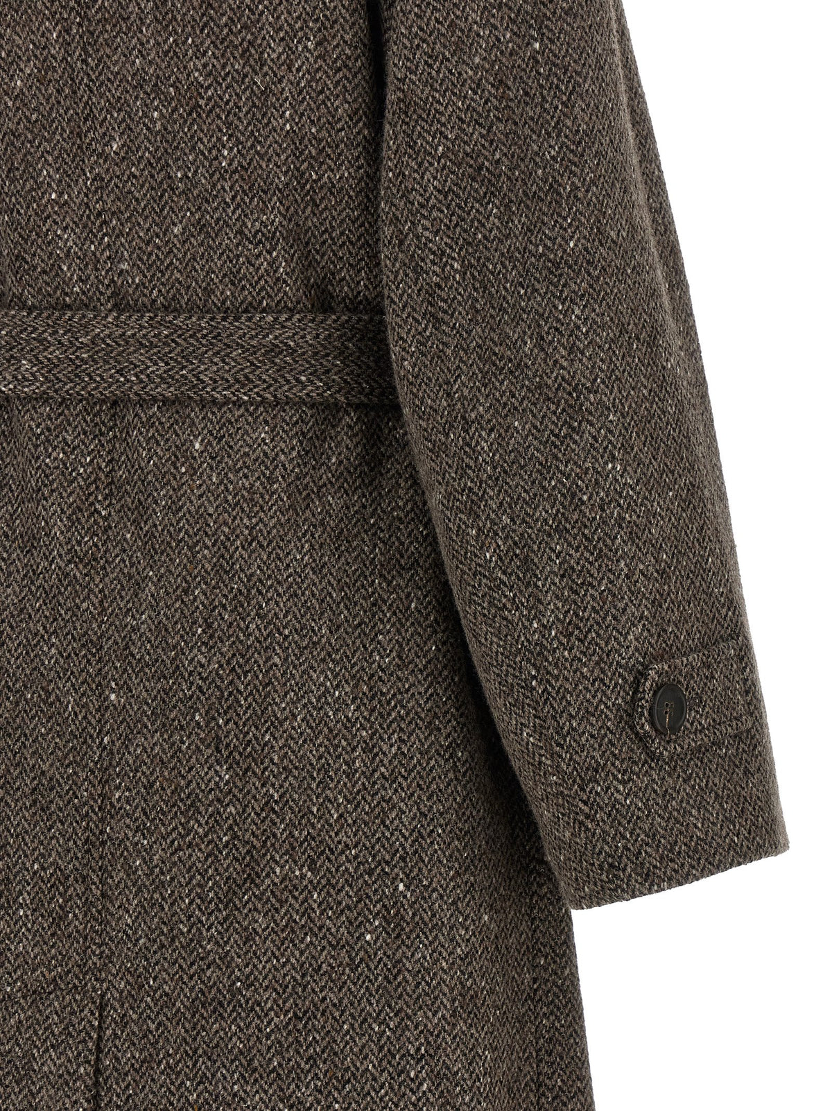 Brunello Cucinelli Brown Virgin Wool Coat