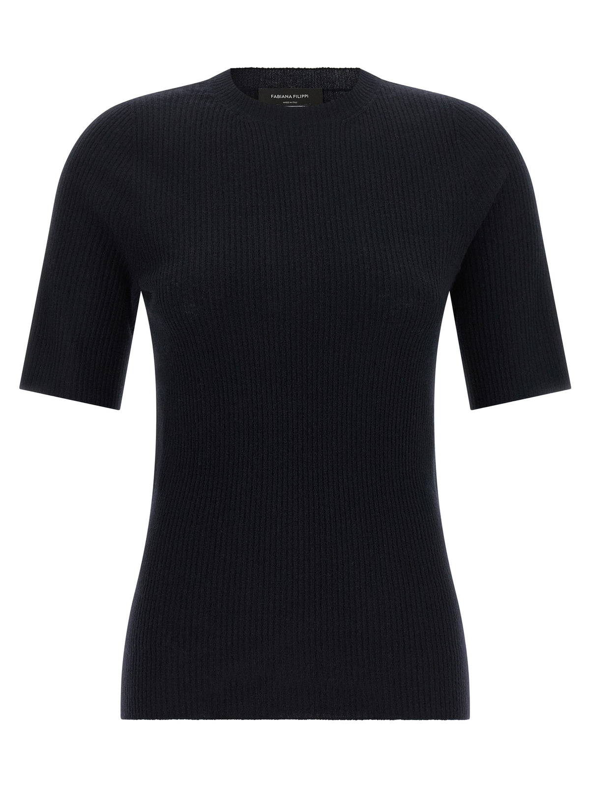 Fabiana Filippi Blue Virgin Wool T-Shirt