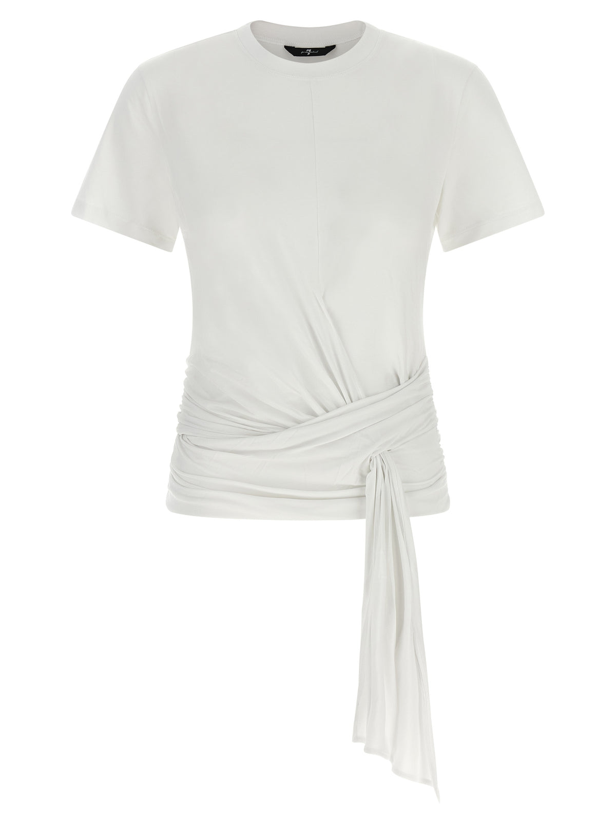 7 For All Mankind White Lyocell T-Shirt