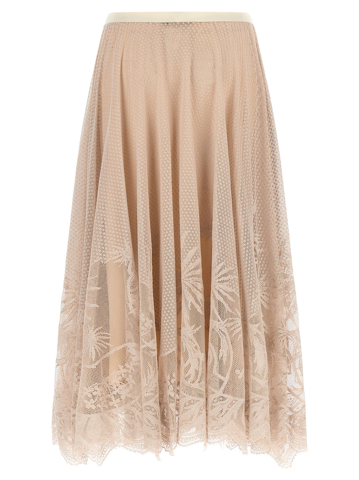 Fabiana Filippi Multicolor Cotton Midi Skirt