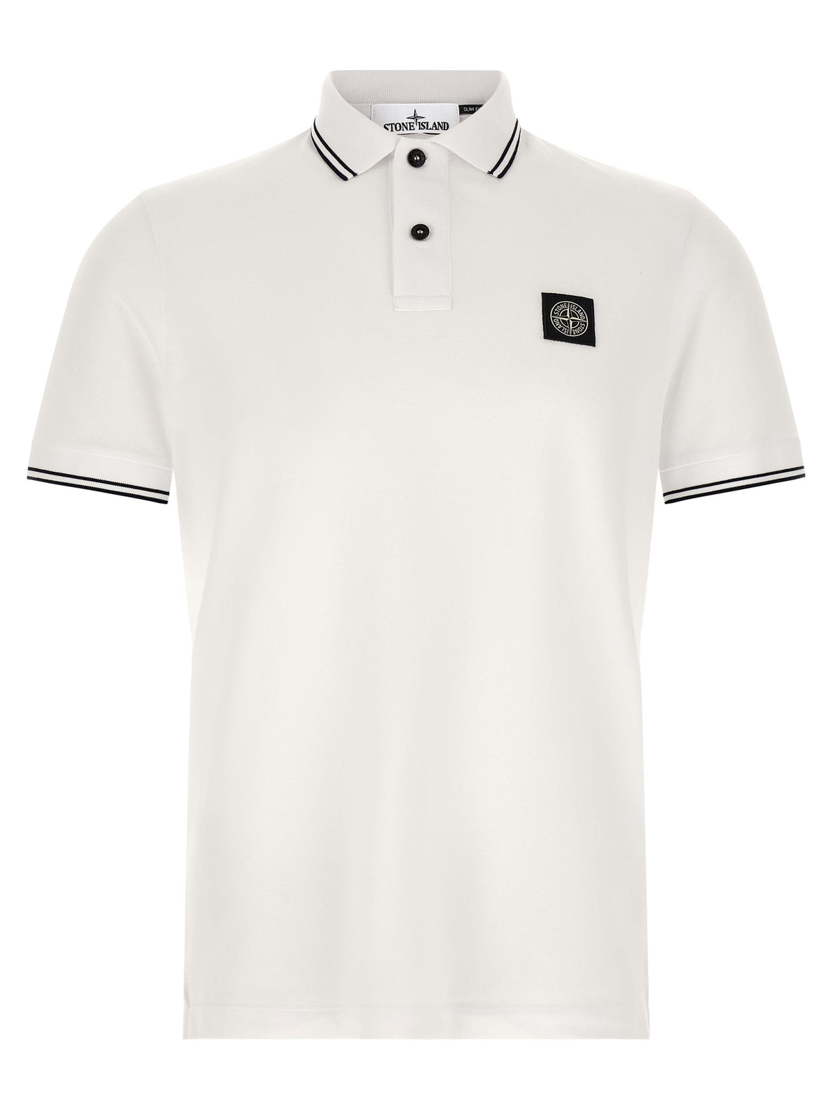 Stone Island Bicolor Cotton Polo Shirt