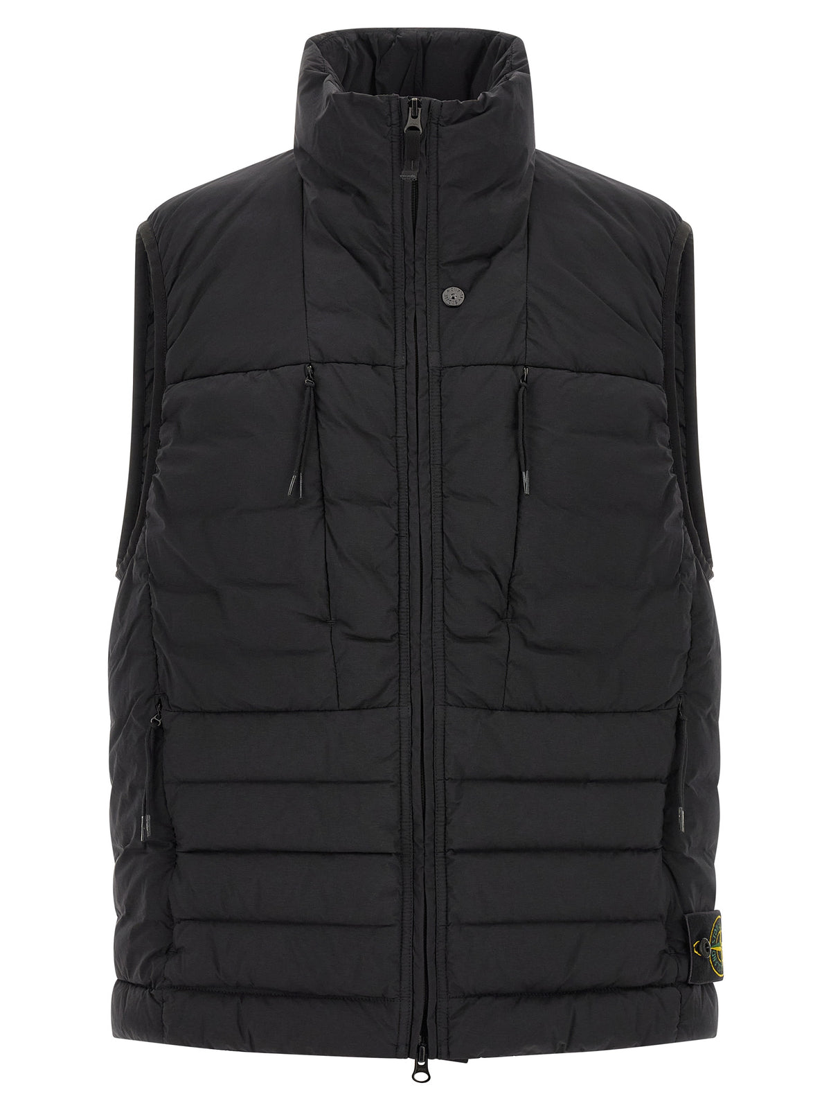 Stone Island Black Polyamide Sleeveless Jacket