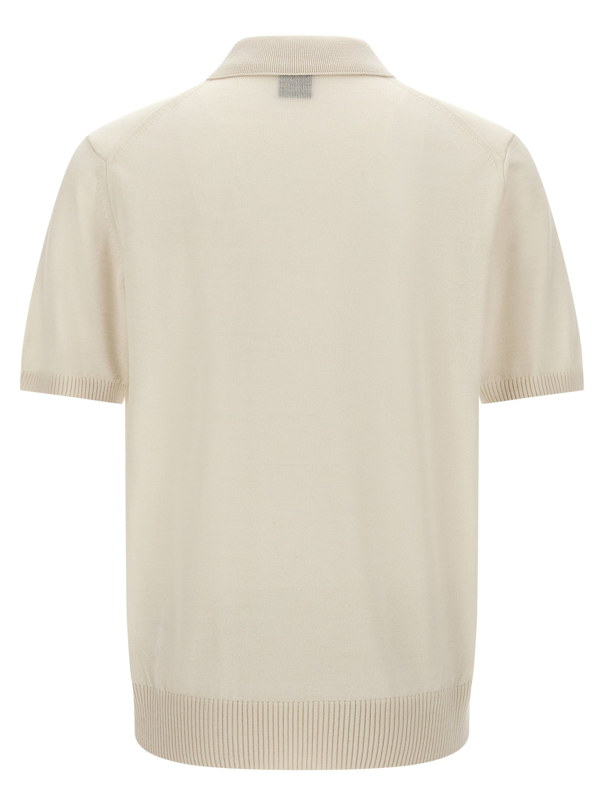 Hugo Boss White Virgin Wool Polo Shirt