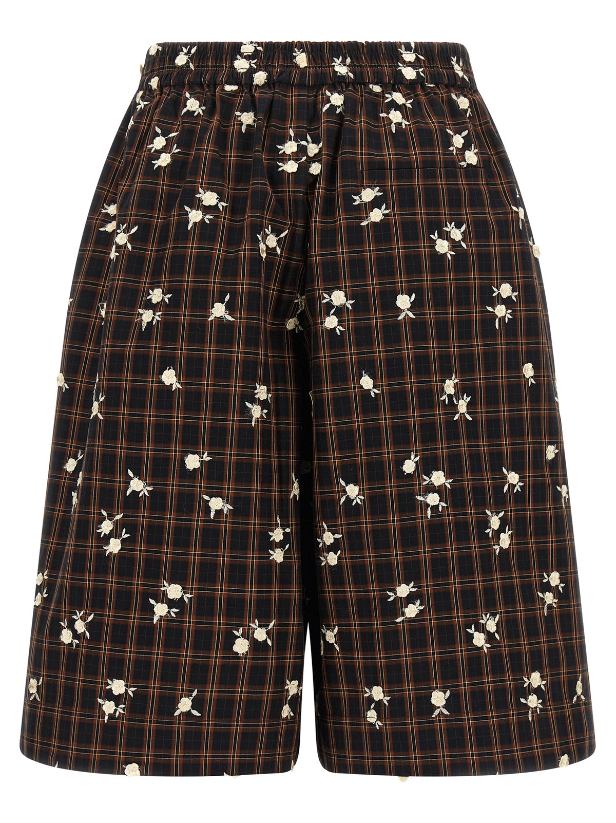 Ganni Brown Organic Cotton Bermuda Shorts