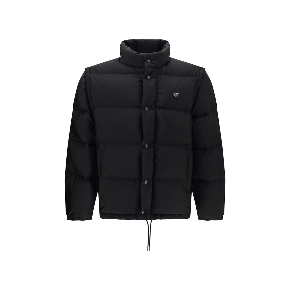 Prada Black Nylon Full-Length Jacket