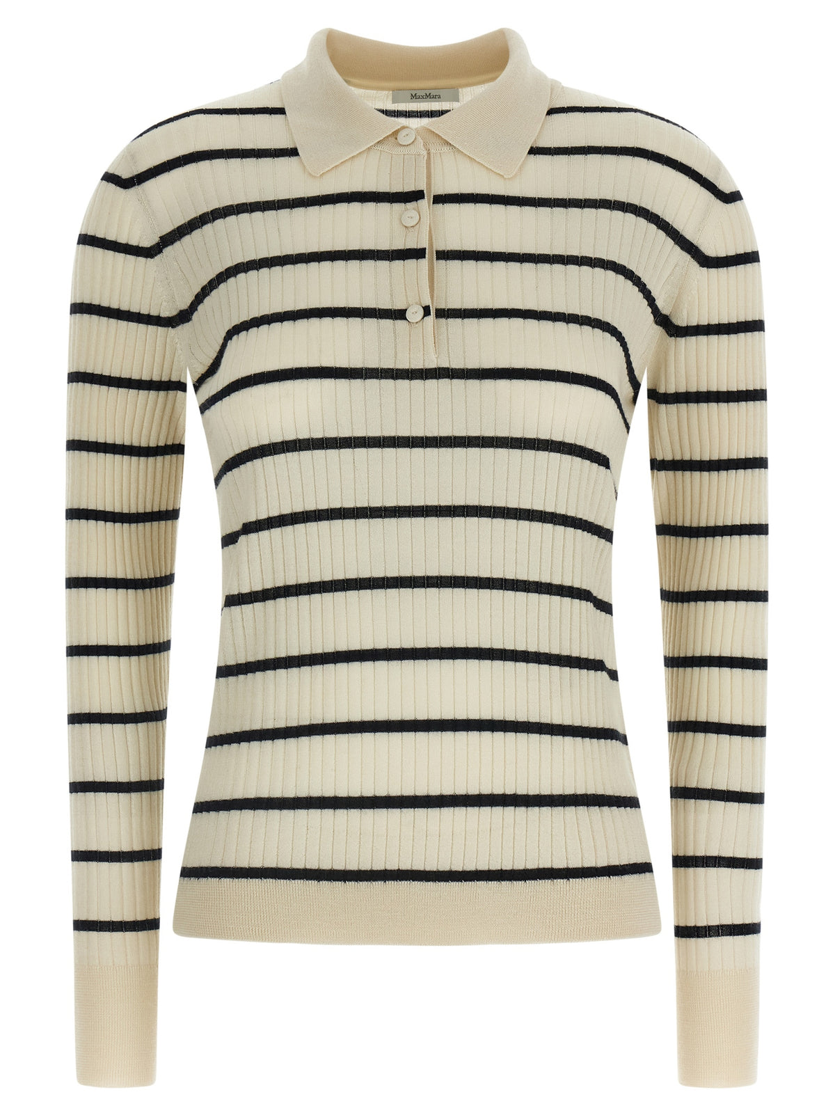 Max Mara Blue Cashmere Polo Shirt