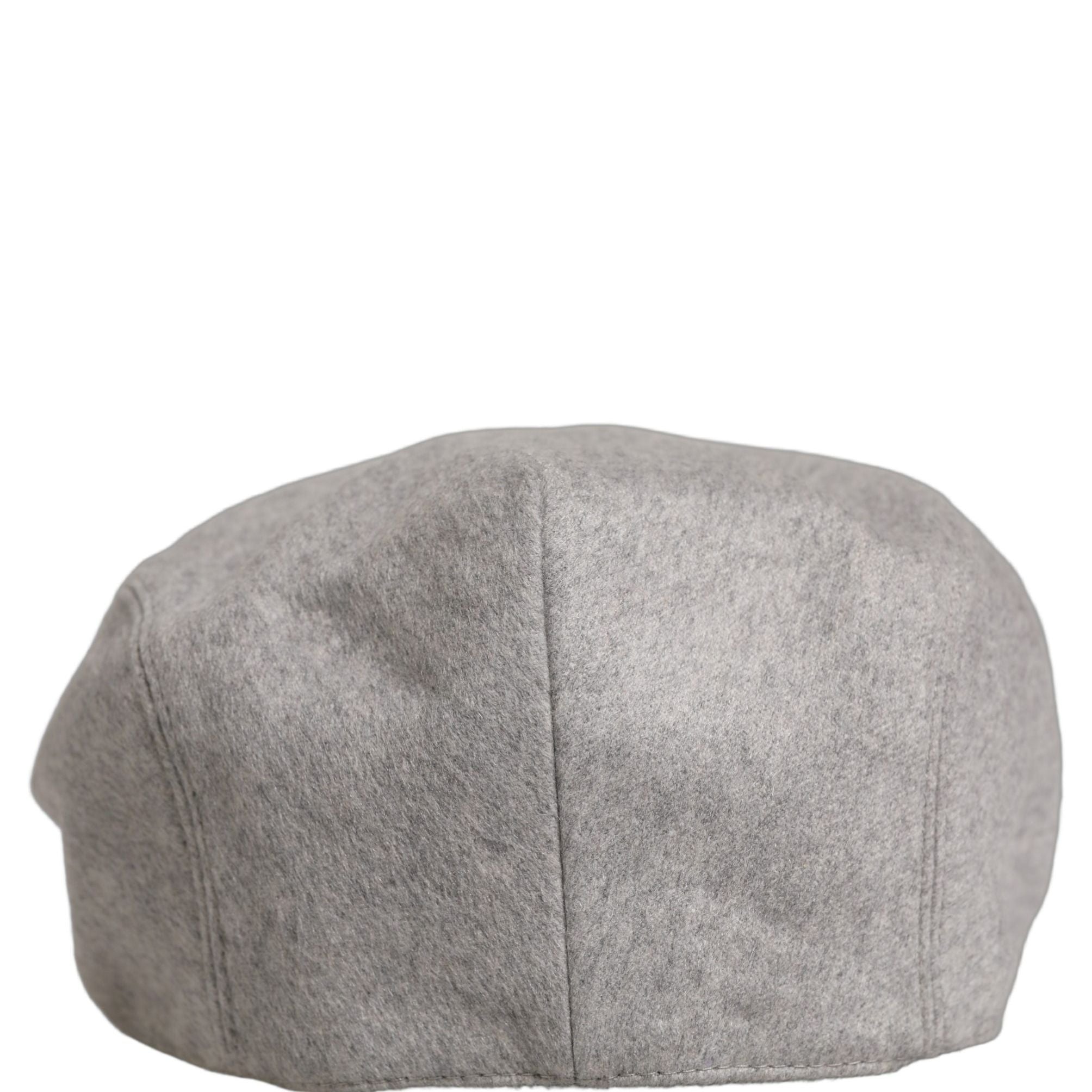 Dolce & Gabbana Men Light Grey Cashmere Newsboy Cabbie Cap Hat