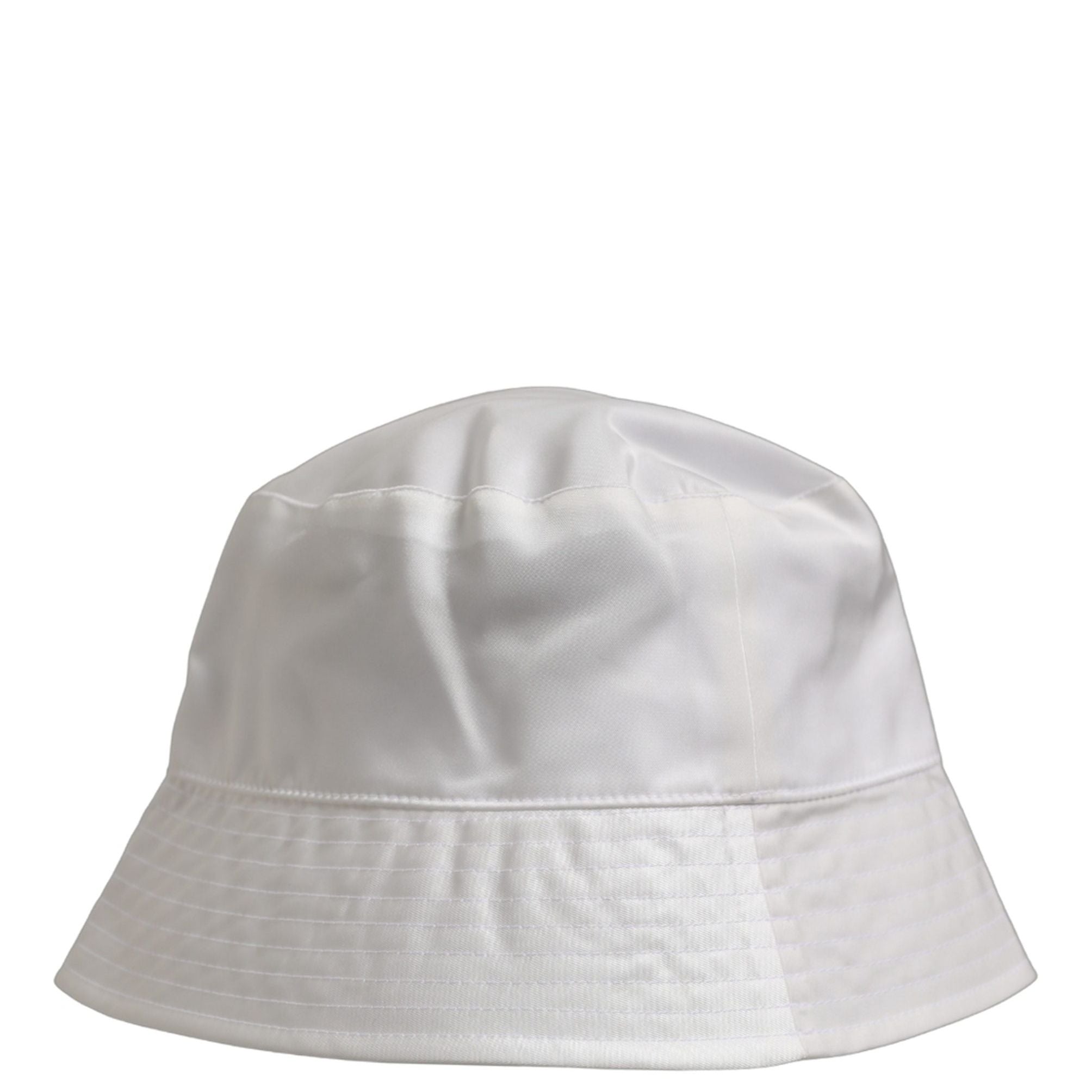 Dolce & Gabbana Men White Nylon Wide Brim Bucket Capello Hat