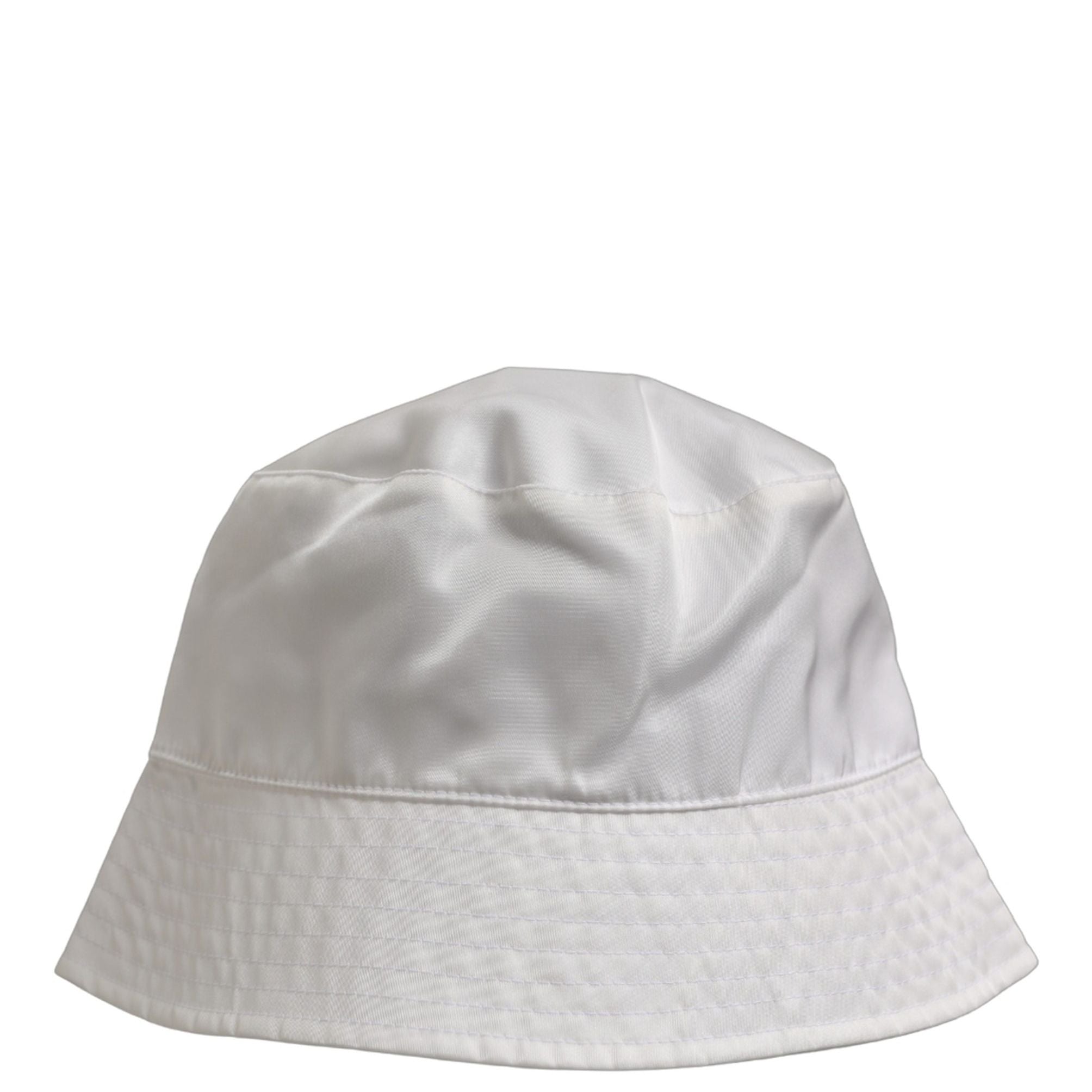 Dolce & Gabbana Men White Nylon Wide Brim Bucket Capello Hat