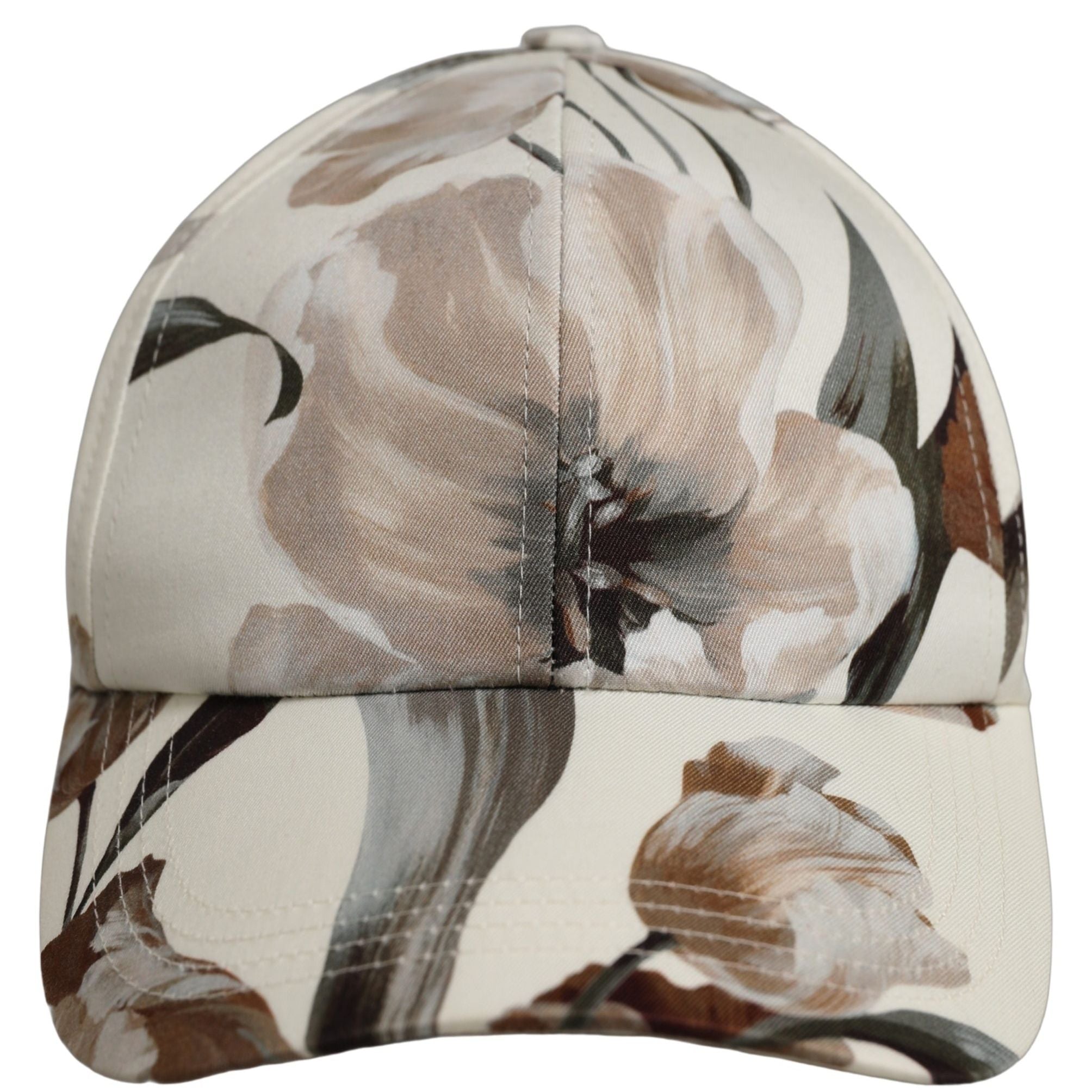 Dolce & Gabbana Men Beige Floral Cotton Baseball Capello Hat