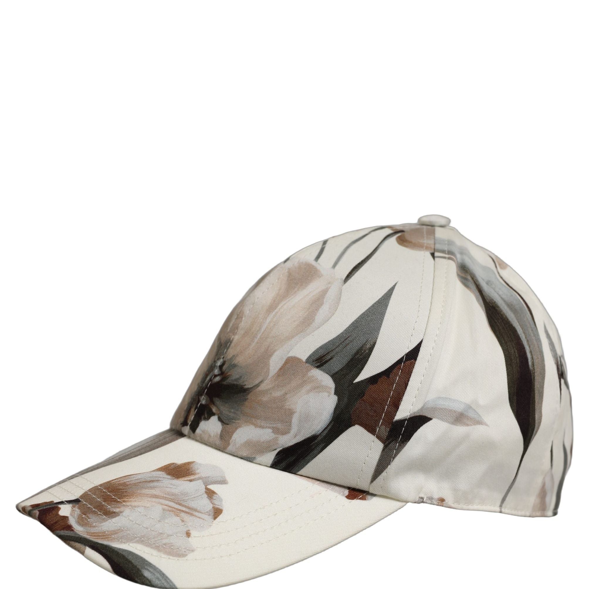 Dolce & Gabbana Men Beige Floral Cotton Baseball Capello Hat