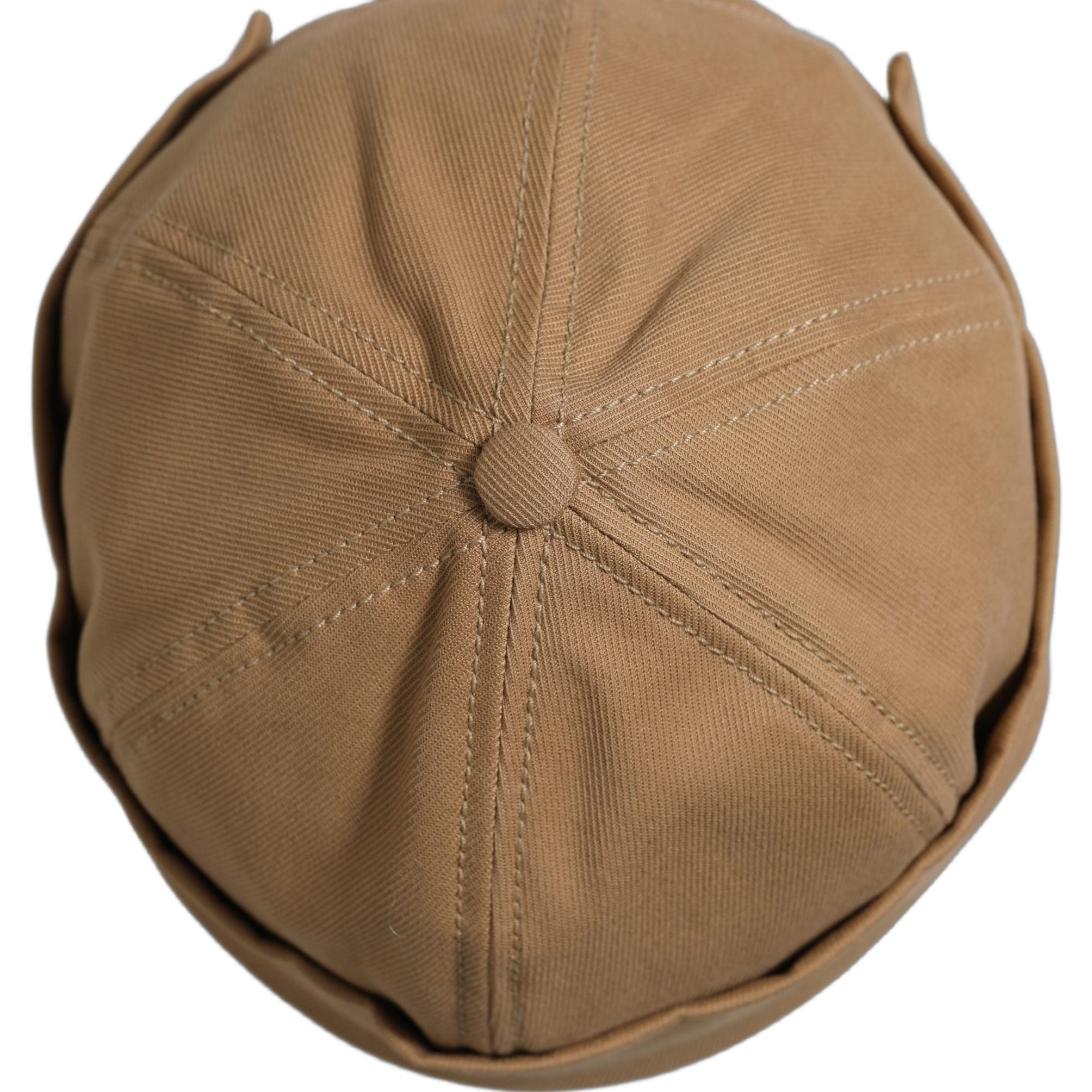 Dolce & Gabbana Men Khaki Cotton Docker Capello Brimless Hat