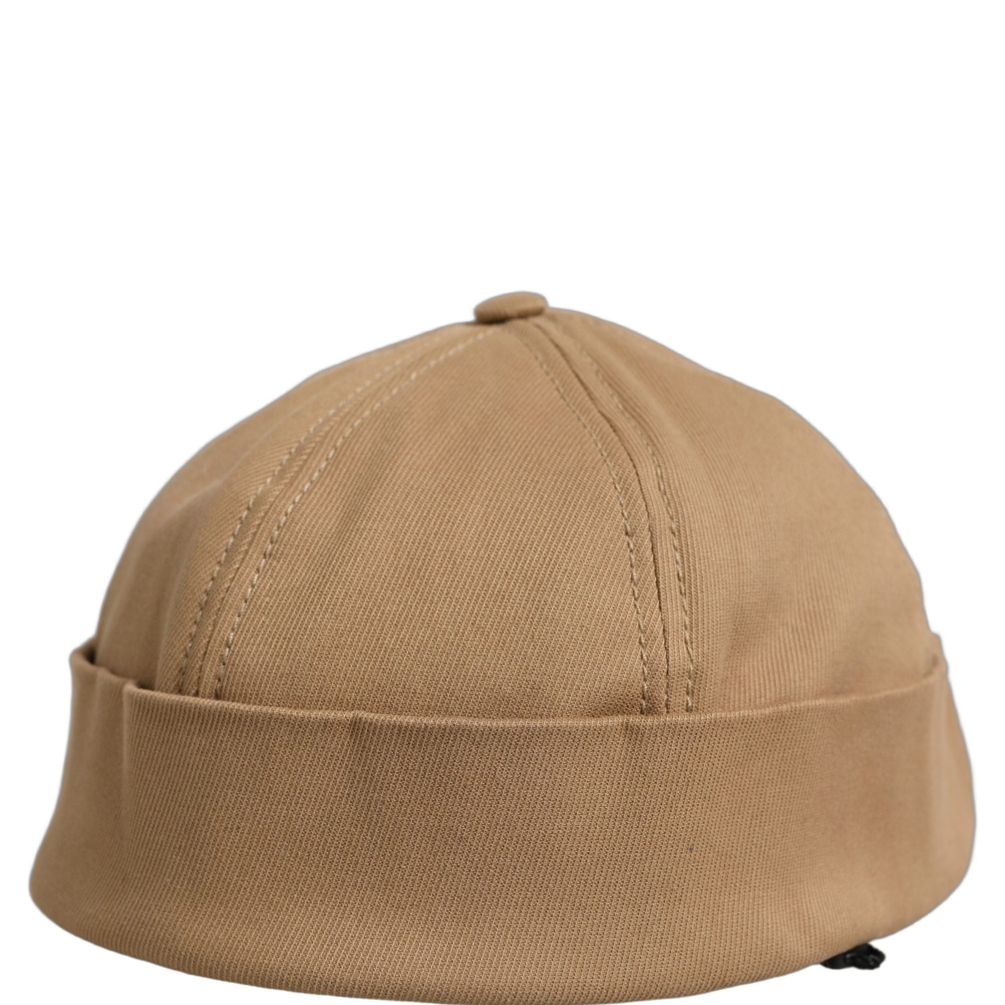Dolce & Gabbana Men Khaki Cotton Docker Capello Brimless Hat