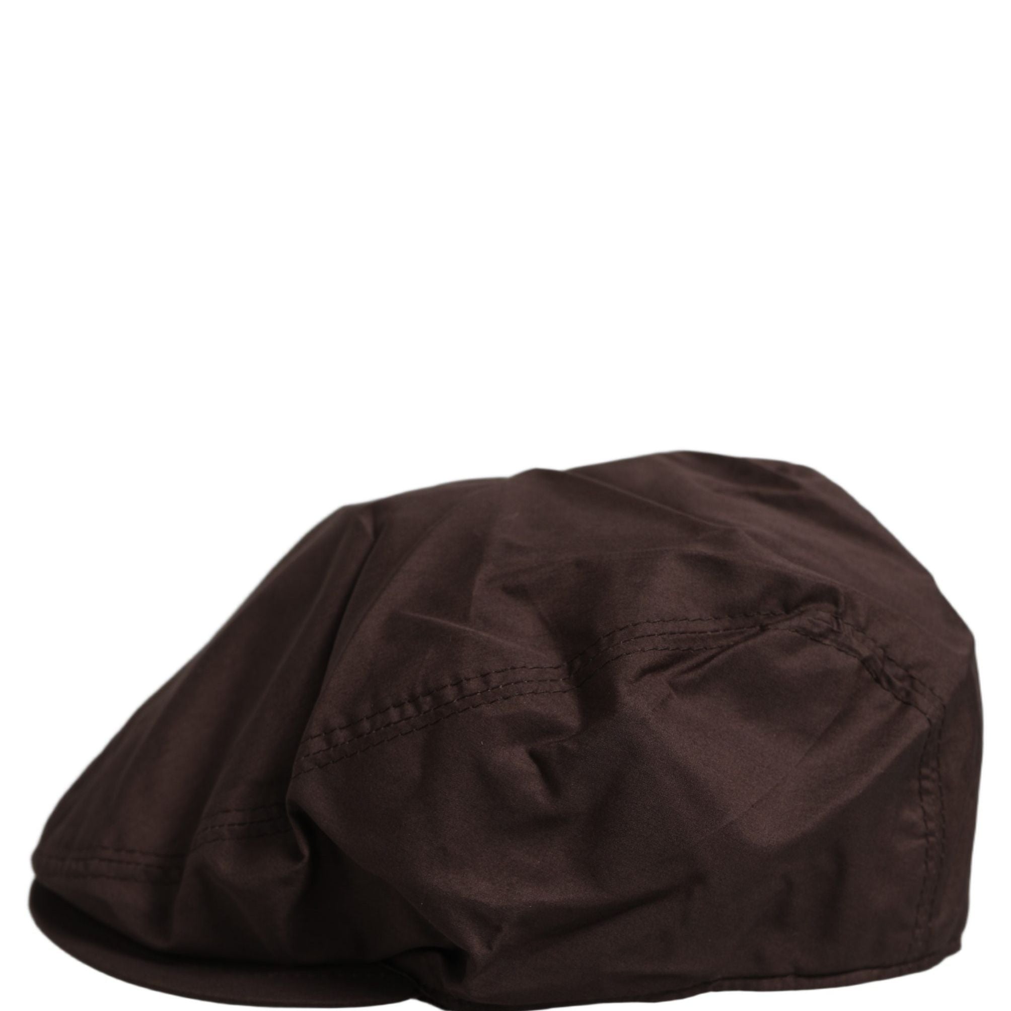 Dolce & Gabbana Men Brown Cotton Newsboy Capello Cabbie Hat