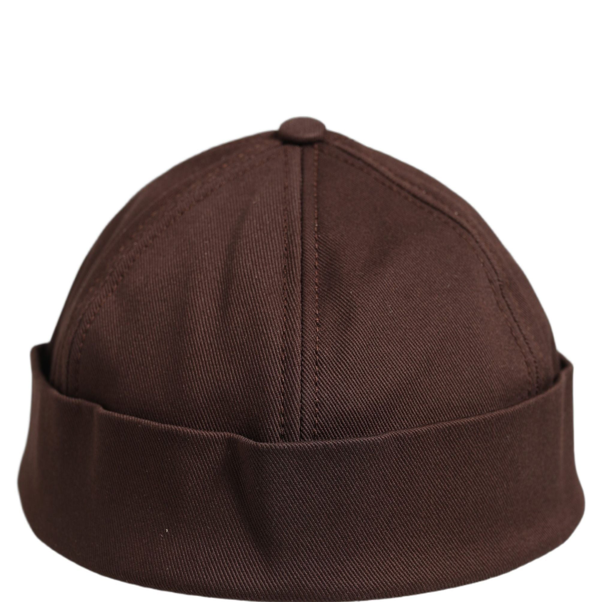 Dolce & Gabbana Men Brown Cotton Docker Capello Brimless Hat