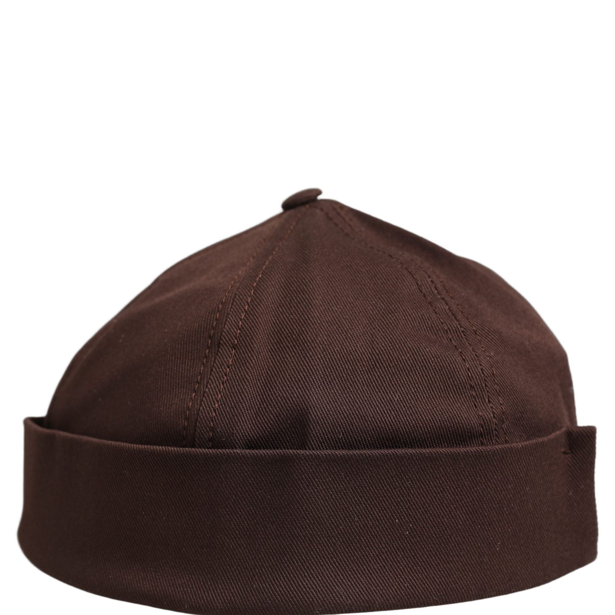 Dolce & Gabbana Men Brown Cotton Docker Capello Brimless Hat