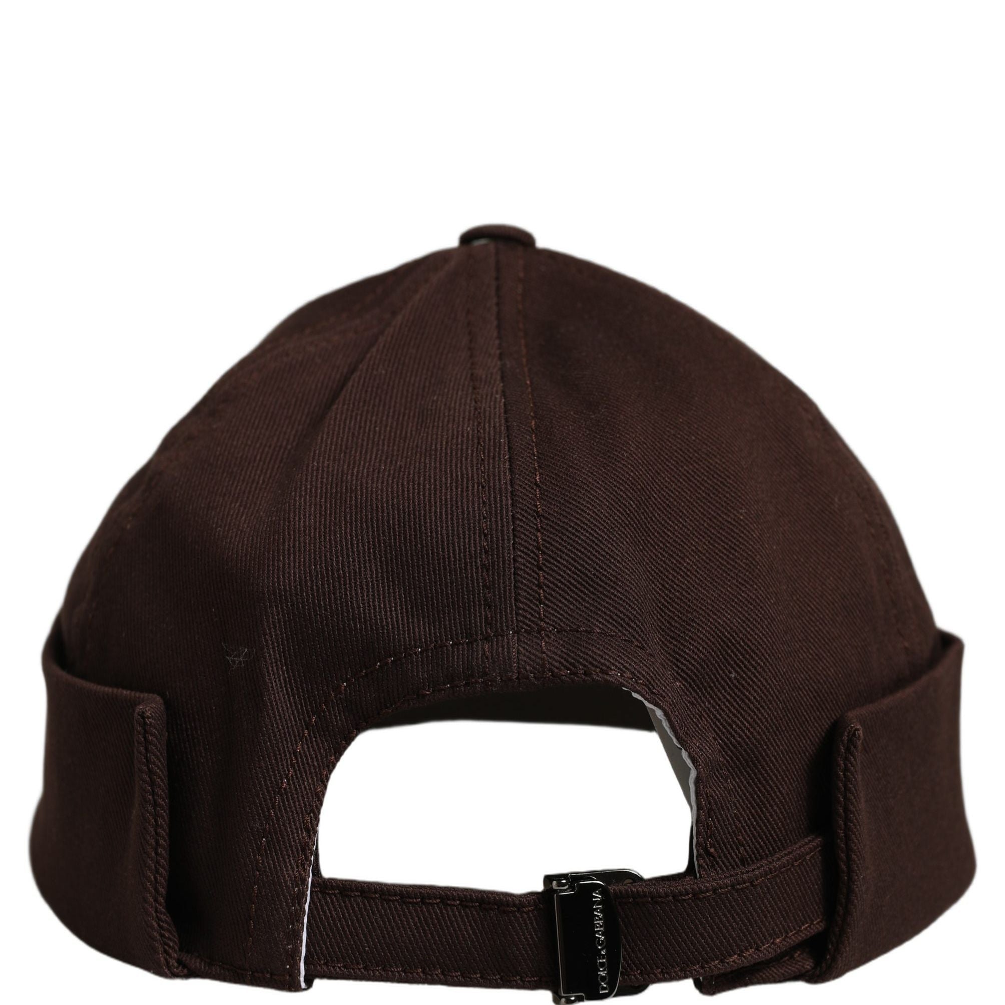 Dolce & Gabbana Men Brown Cotton Docker Capello Brimless Hat