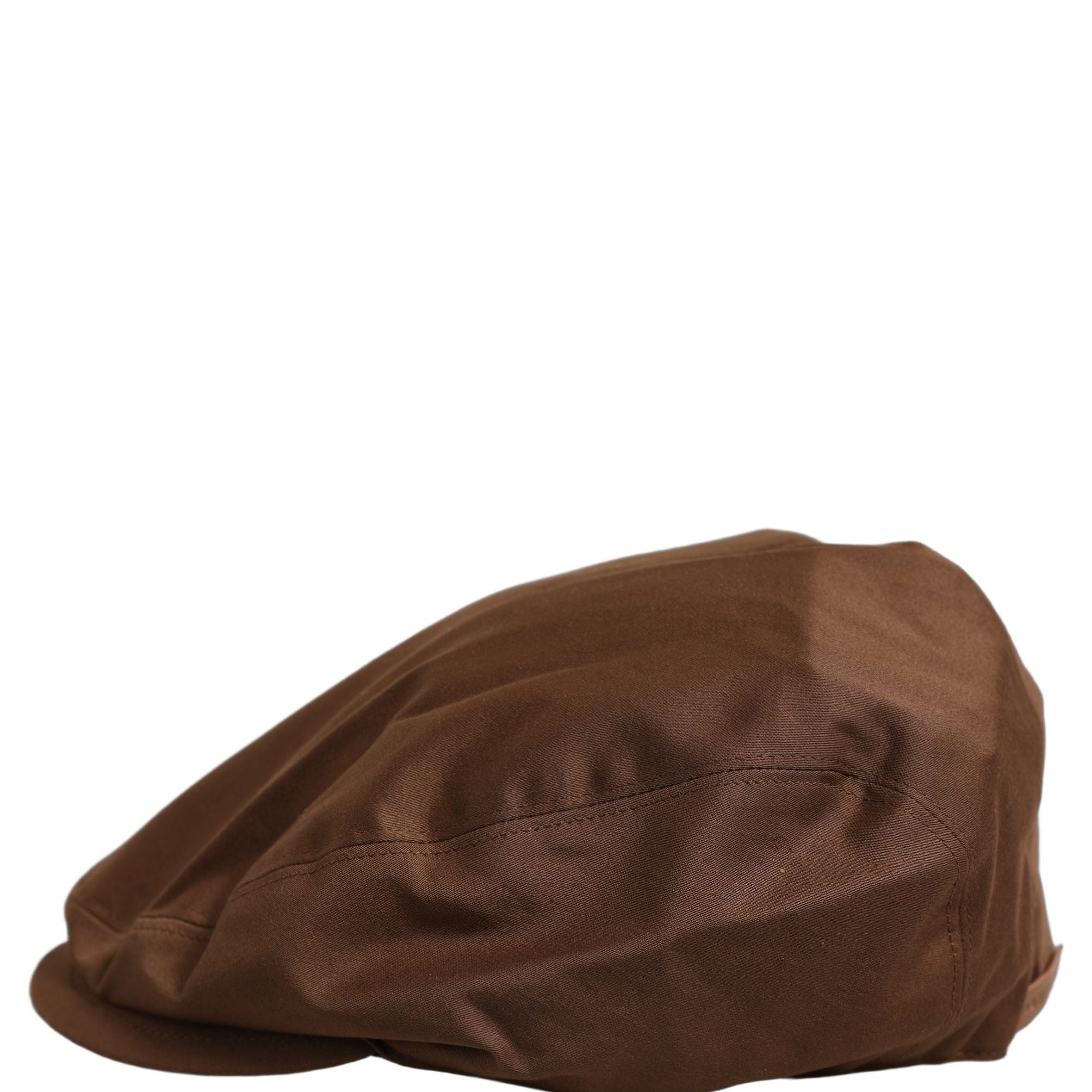 Dolce & Gabbana Men Brown Cotton Newsboy Capello Cabbie Hat