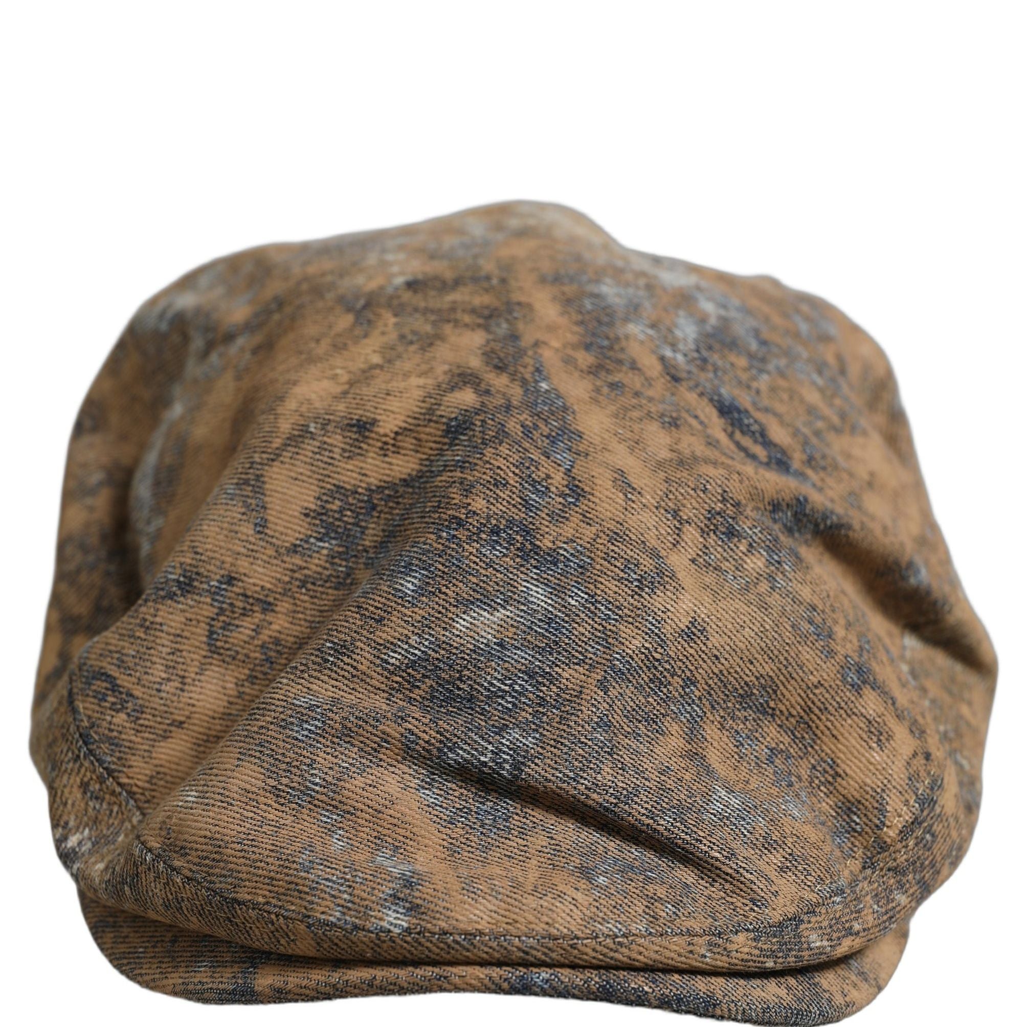 Dolce & Gabbana Men Brown Cotton Newsboy Capello Cabbie Hat